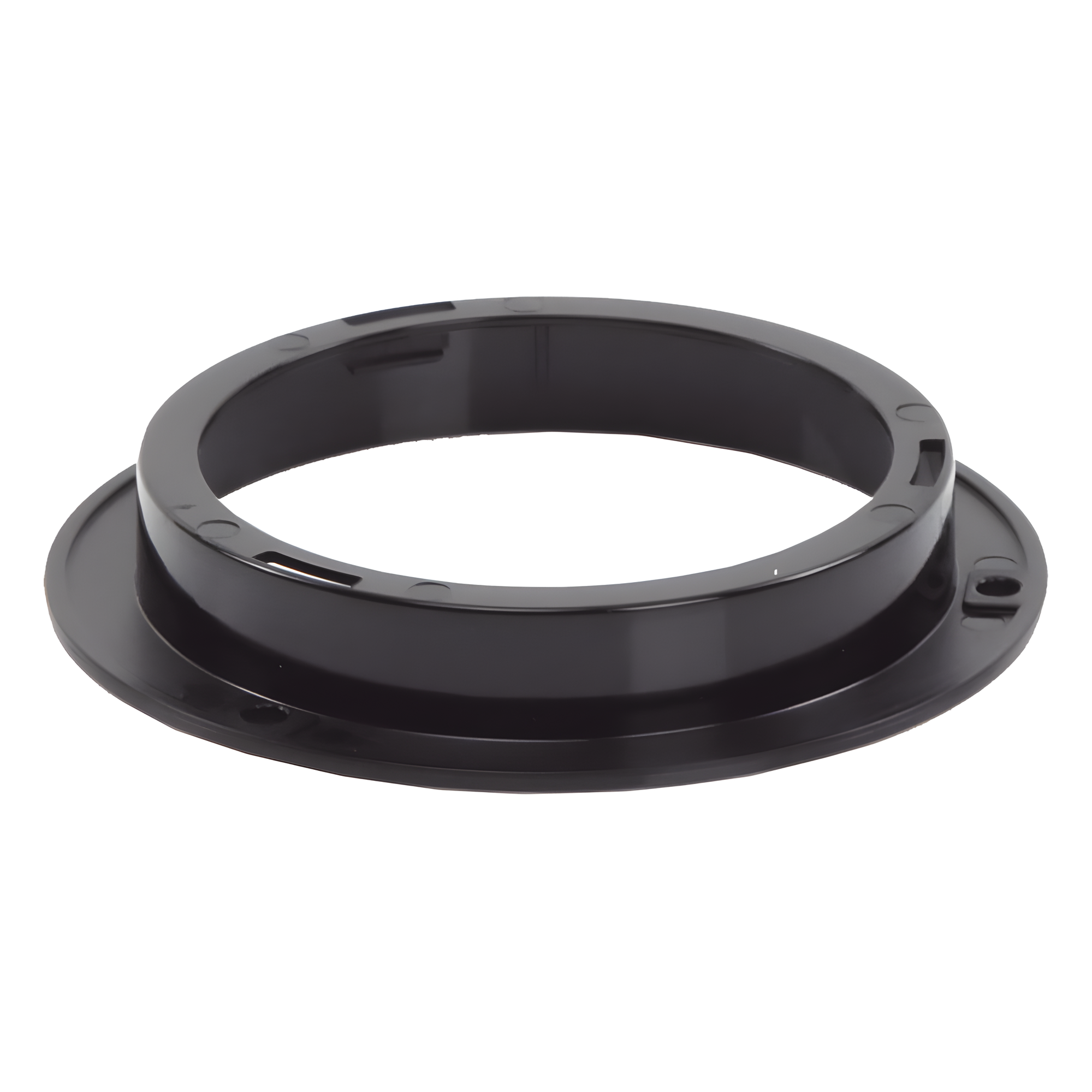 Brida de Montaje para Plafón / Policarbonato Resistente UV e Impactos / Compatible ED3040 y ED3060 / Acabado Negro Mate / Uso Industrial — ECCO · SKU EZ3040FLG