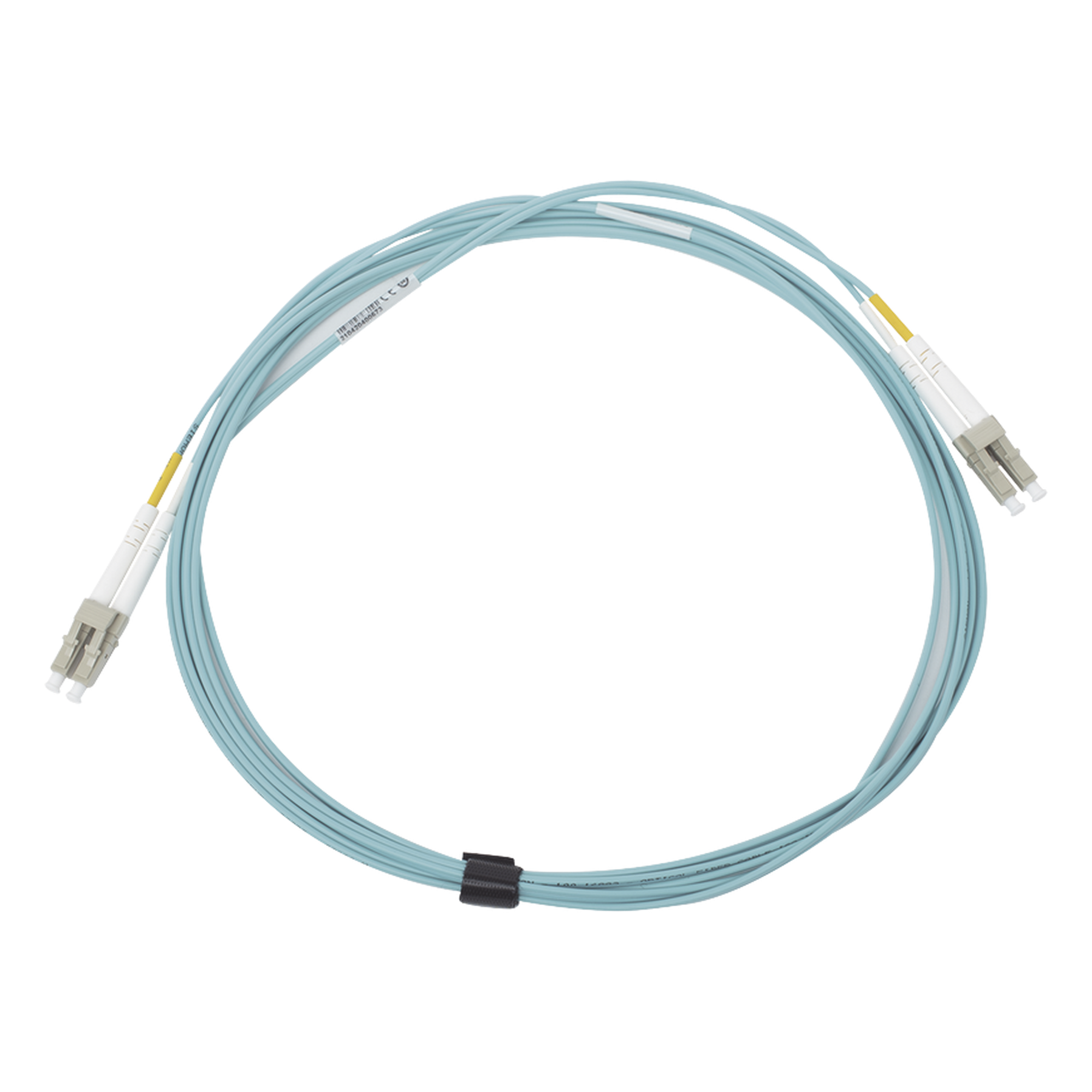 Jumper de Fibra Óptica / Multimodo 50/125 OM3 / LC-LC Duplex / OFNR / 5 m (16.40 pies) / Color Aqua