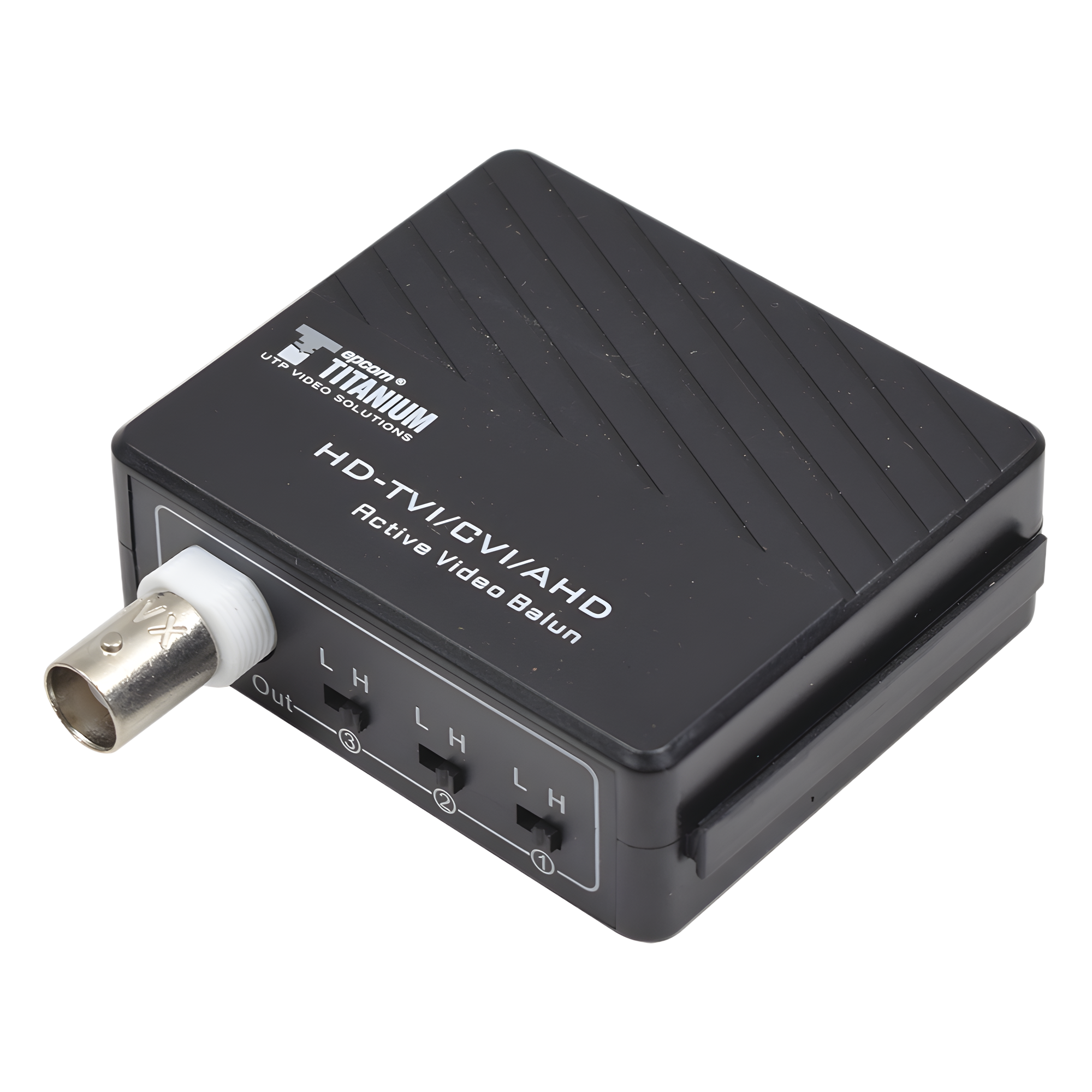 Receptor de Video Activo / Transmisión 400 m (1312.3 ft) / HD-TVI/CVI/AHD/CVBS / 2 Megapixel / Inmunidad al Ruido 60 dB / Protección contra Sobretensión Grado III — EPCOM TITANIUM · SKU TT4501R