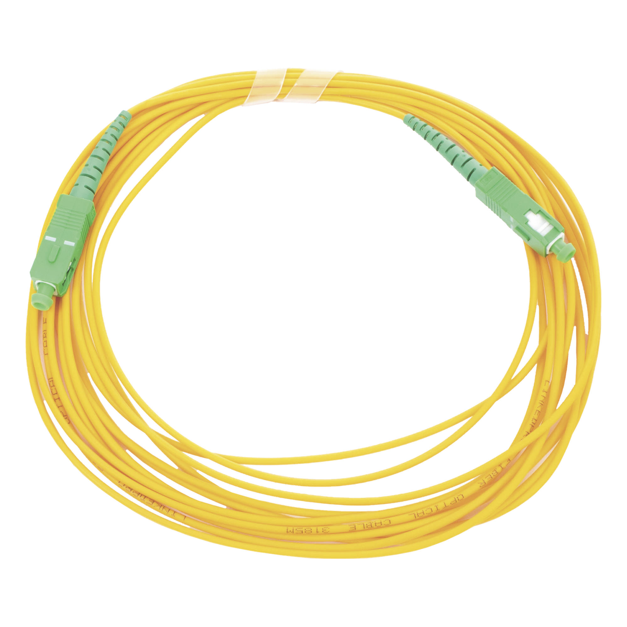 Jumper de Fibra Óptica / SC/APC a SC/APC / Monomodo OS2 / Simplex / 5 m (16.40 pies) / 2 mm / PVC — LINKEDPRO BY EPCOM · SKU LP-FO-SCA-SCA-05