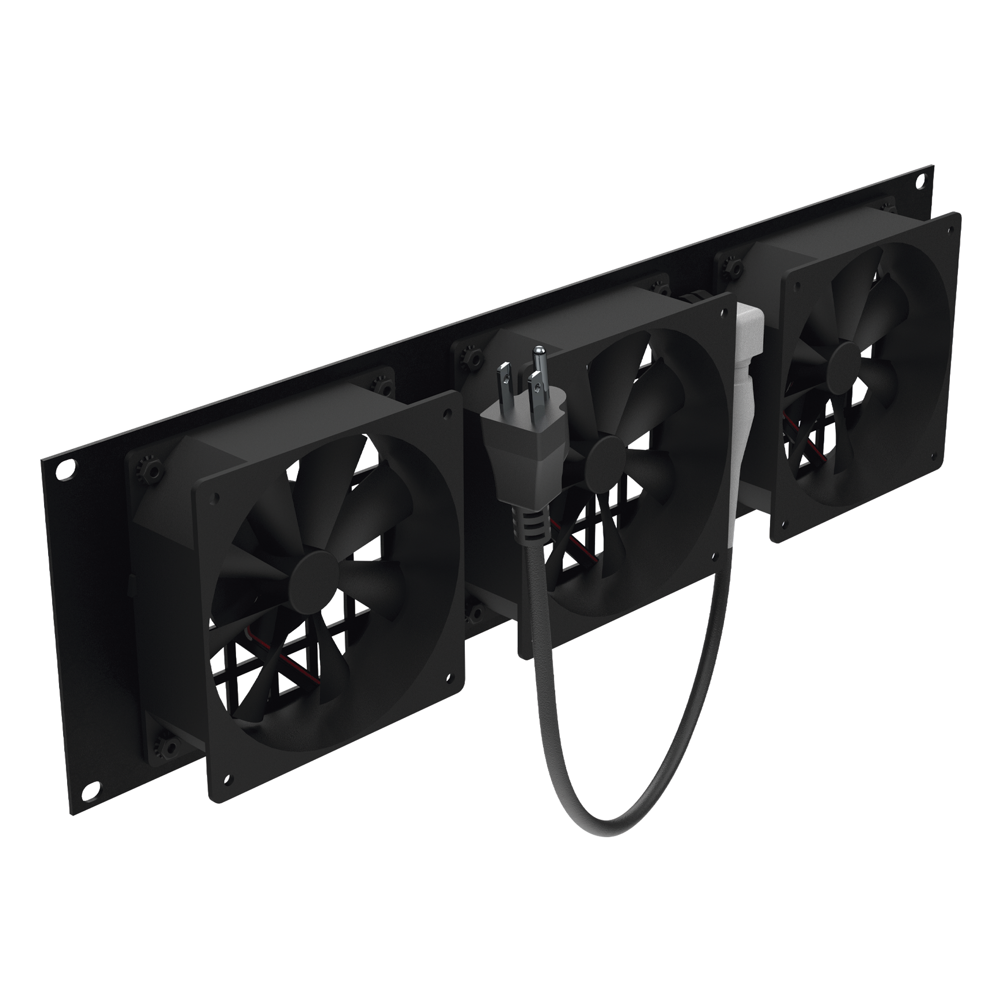 Kit de Ventilación para Rack / 3 Ventiladores 12 x 12 cm / 110 Vca / Clavija 5-15P / 1.8 m (5.9 ft) de Cable / 19" Ancho — LINKEDPRO BY EPCOM · SKU LP-VENT-03X3U