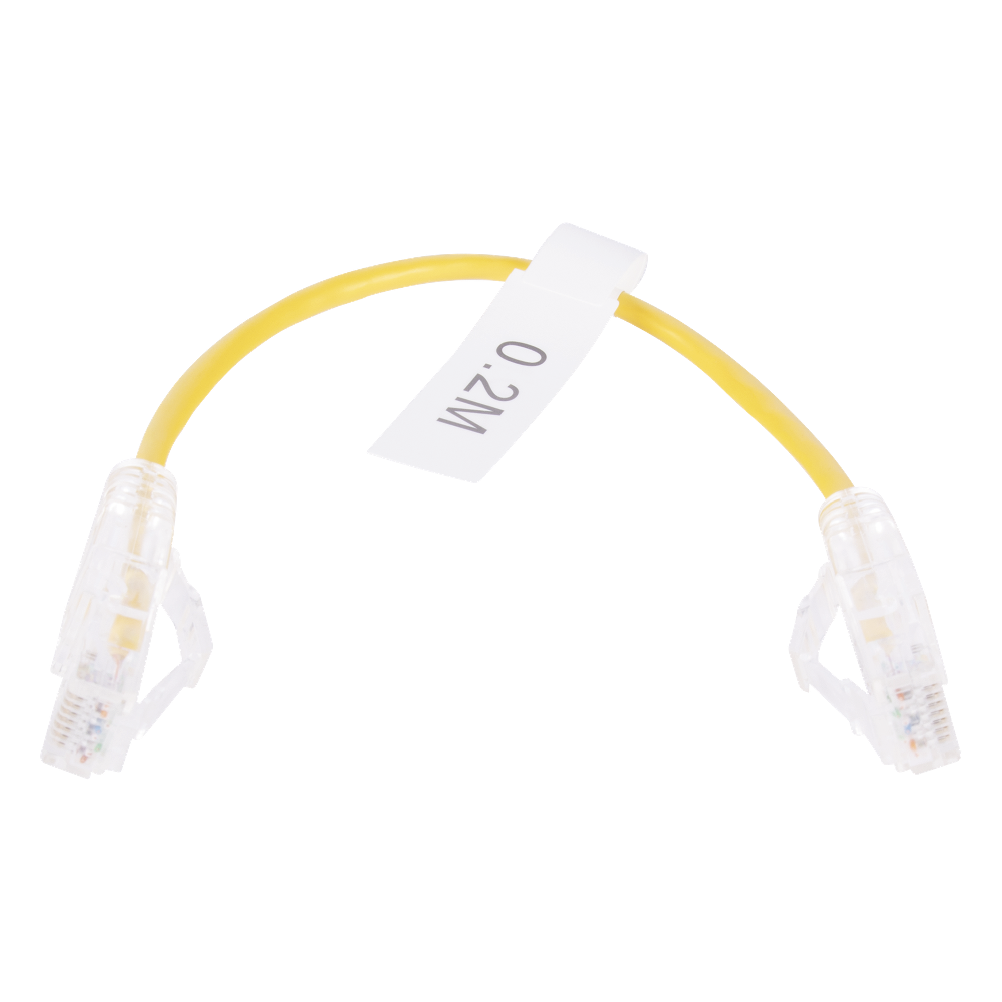 Cable de Parcheo Slim UTP / Cat6 / 20 cm (0.66 ft) / 28 AWG / 1 Gbps / RJ45 — LINKEDPRO BY EPCOM · SKU LP-UT6-020-YE28