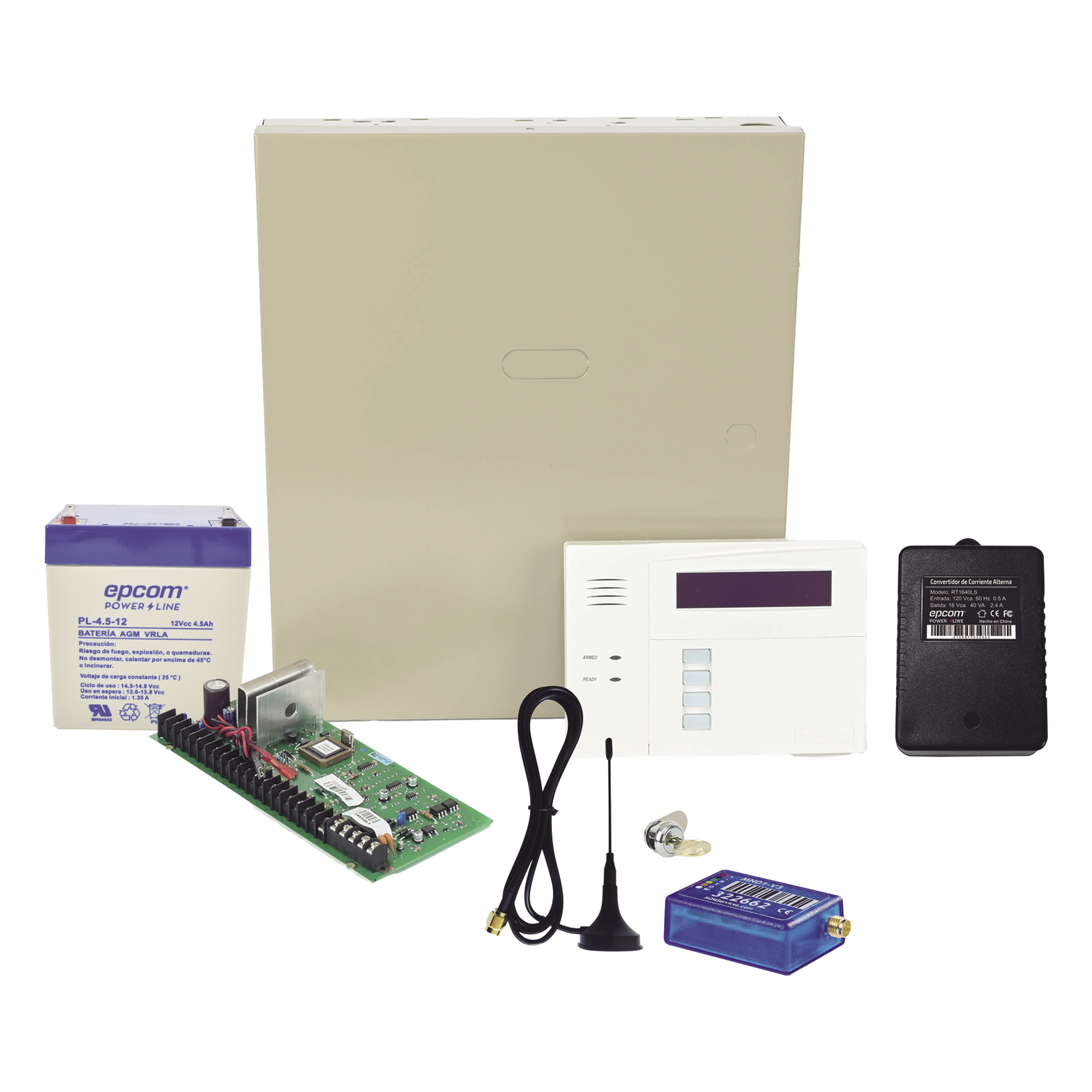Panel de Alarma Híbrido / 48 Zonas Alámbricas e Inalámbricas / Comunicador Celular 2G / Teclado con Receptor RF / 3 Particiones — HONEYWELL HOME RESIDEO · SKU VISTA48MINI2/6160RF