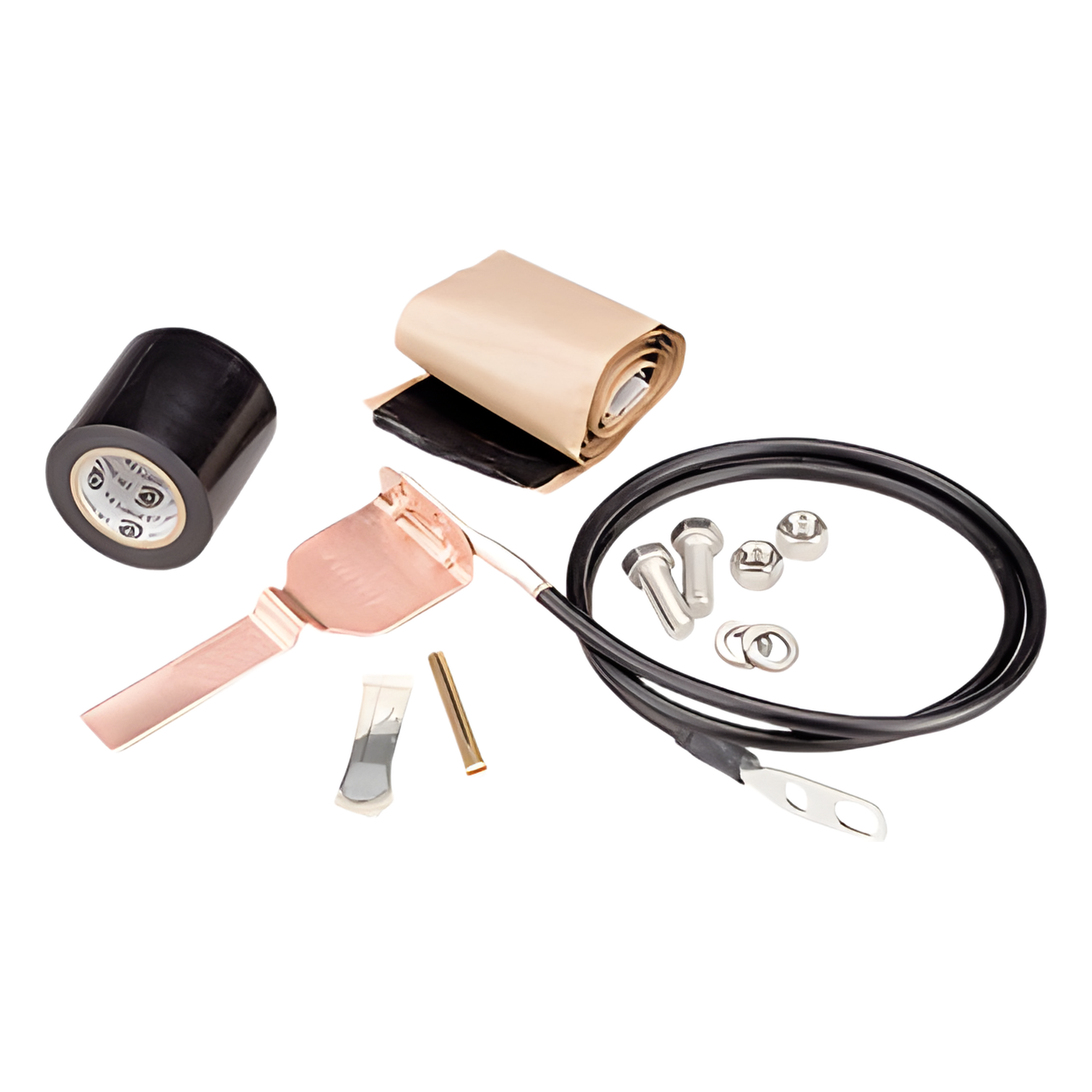 Kit de Aterrizaje para Cable Coaxial / 100,000 A Pico / Conductor 1524 mm (60 ft) / Diámetro Máx 9.652 mm (0.380 ft) / Guía de Onda WR28 y WG22 — ANDREW / COMMSCOPE · SKU 223-1584