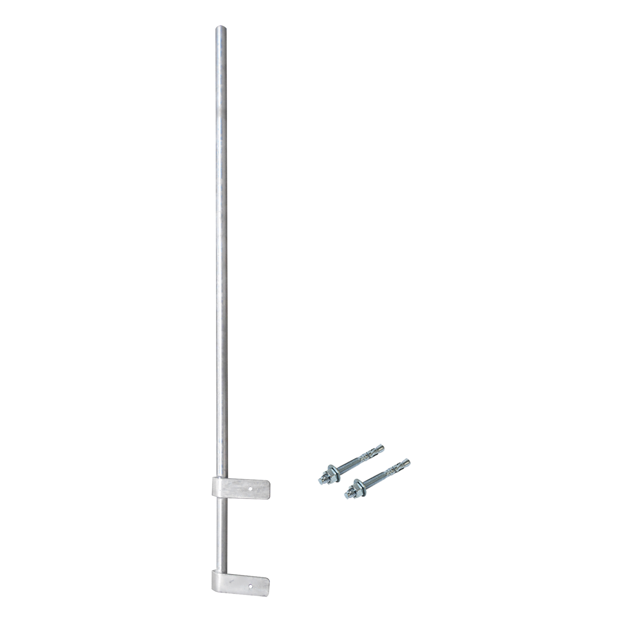 Mástil de Pared / 1.5 m (4.9 ft) / Diámetro 1-1/4' / Calibre 14 / Acero A-36 Galvanizado / Fijación Soldada — SYSCOM TOWERS · SKU SMRP-150-CF