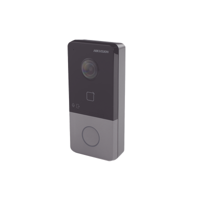 Videoportero IP 2 Megapixel / PoE Estandar / IP65  / Apertura desde Hik-connect / Soporta 1 Departamento y Hasta 6 Monitores / Soporta Tarjetas Mifare / 1 Salida Relay