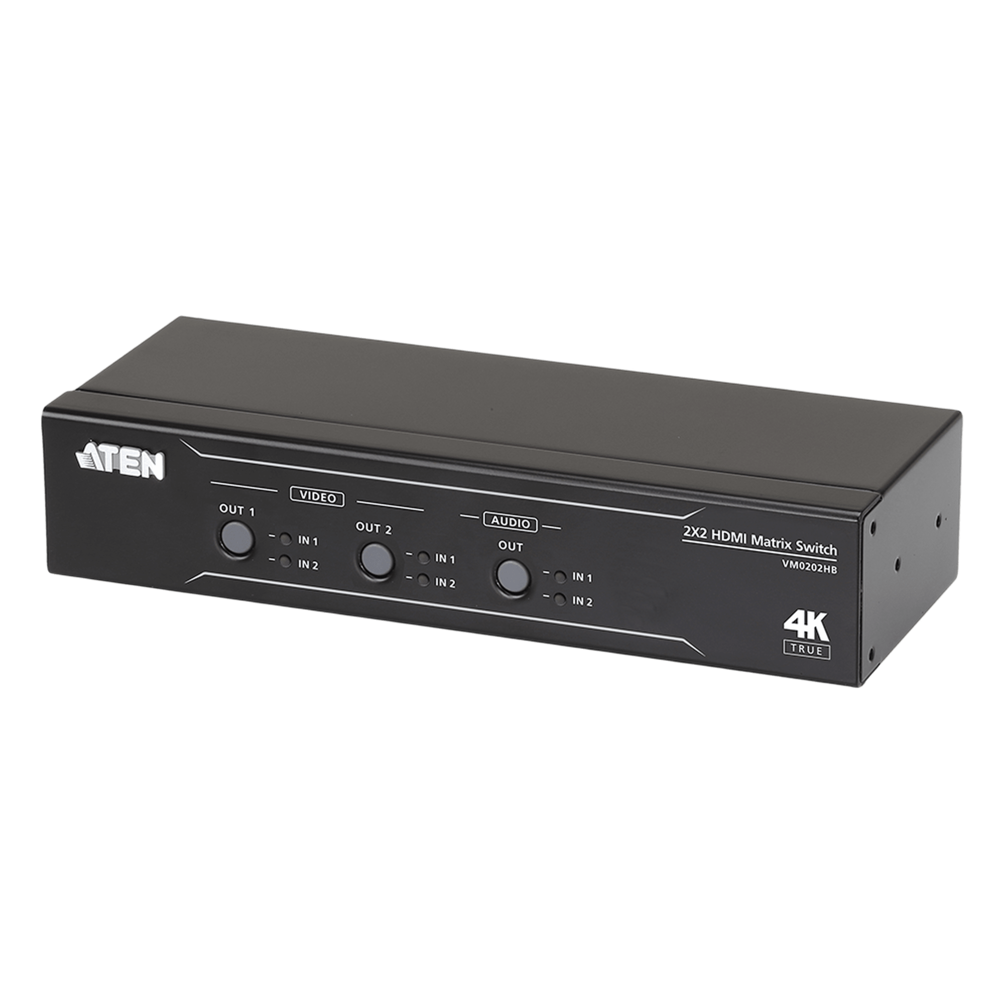 Conmutador matricial HDMI / 2x2 / 4K@60Hz / 18 Gbps / HDCP 2.2 / 16.4 ft — ATEN · SKU VM0202HB