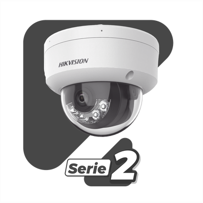 [Dual Light + 2 Micrófonos Integrados] Domo IP 6 Megapixel / Lente 2.8 mm / 30 mts Luz Blanca + 30 mts IR / ACUSENSE / Exterior IP67 / IK10 / WDR 120 dB / PoE / ONVIF / Micro SD / Metal / ACUSEEK