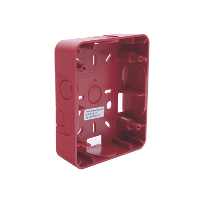 Caja Trasera Resistente a la Intemperie, Roja (para usar con la serie de estrobos HE) (0500-06360) De Hochiki 