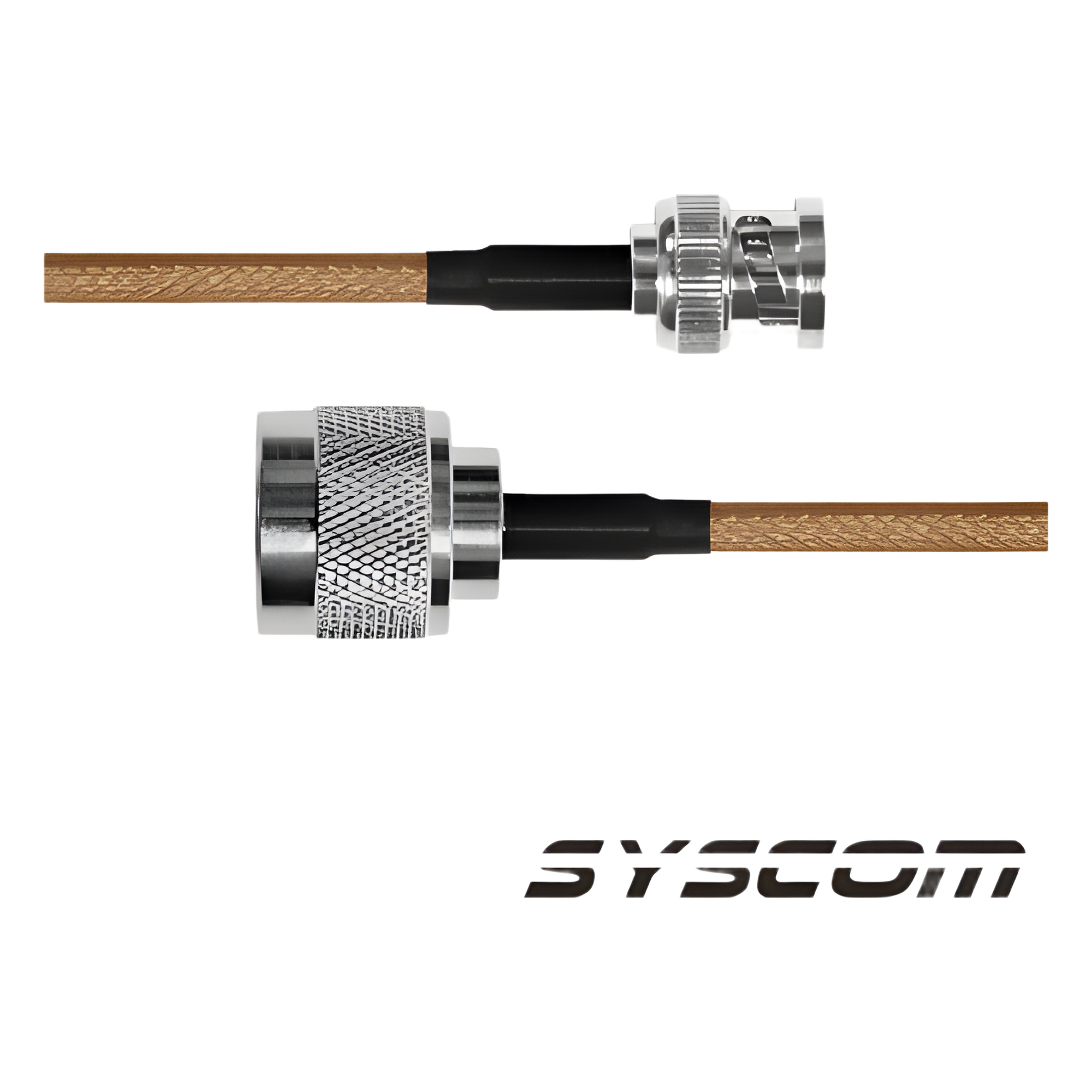 Cable RG-142/U de 60 cms, con conectores BNC Macho a N Macho.