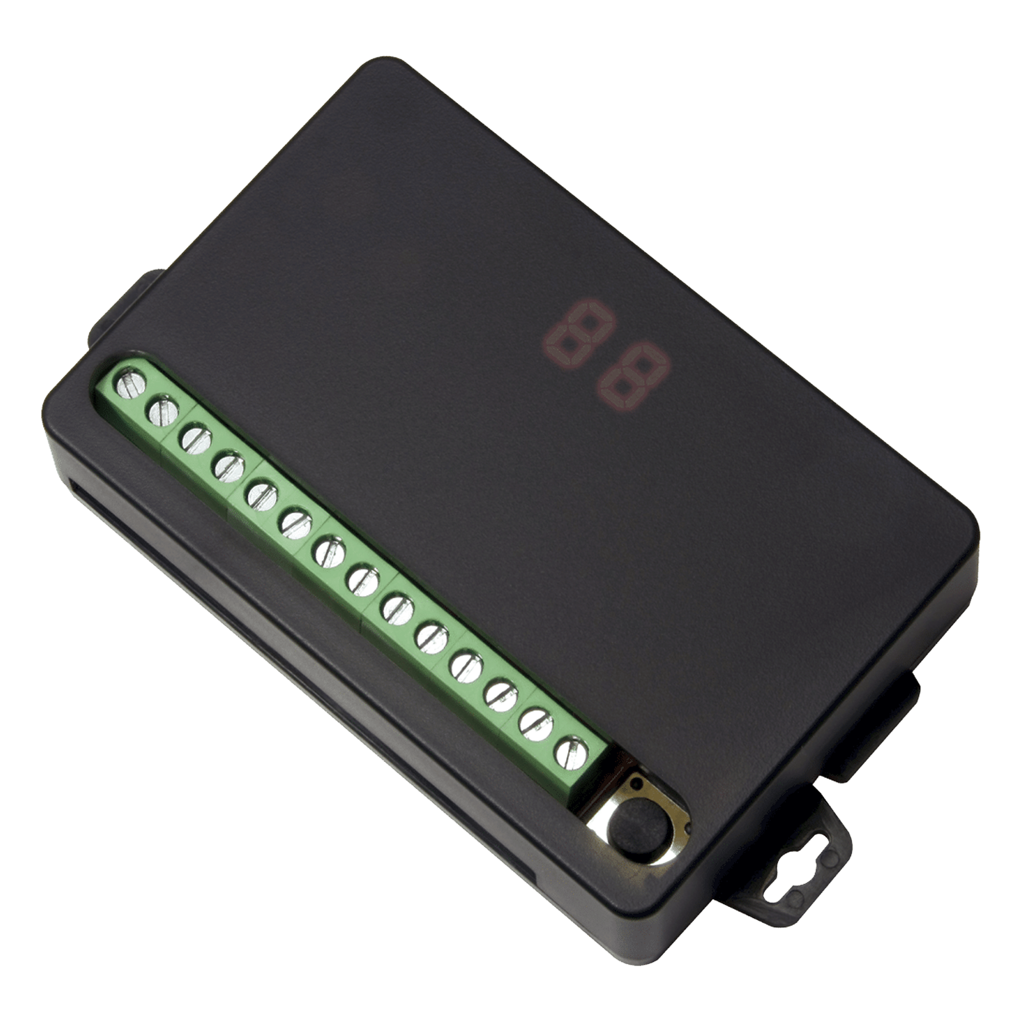 Receptor RF de 4 Canales / Alcance 80 m (262 ft) / Pulso Temporizado 0.5-99 s o 1-99 min / 315 MHz / 12-24 VDC — ENFORCER SECOLARM · SKU SK-910RD4