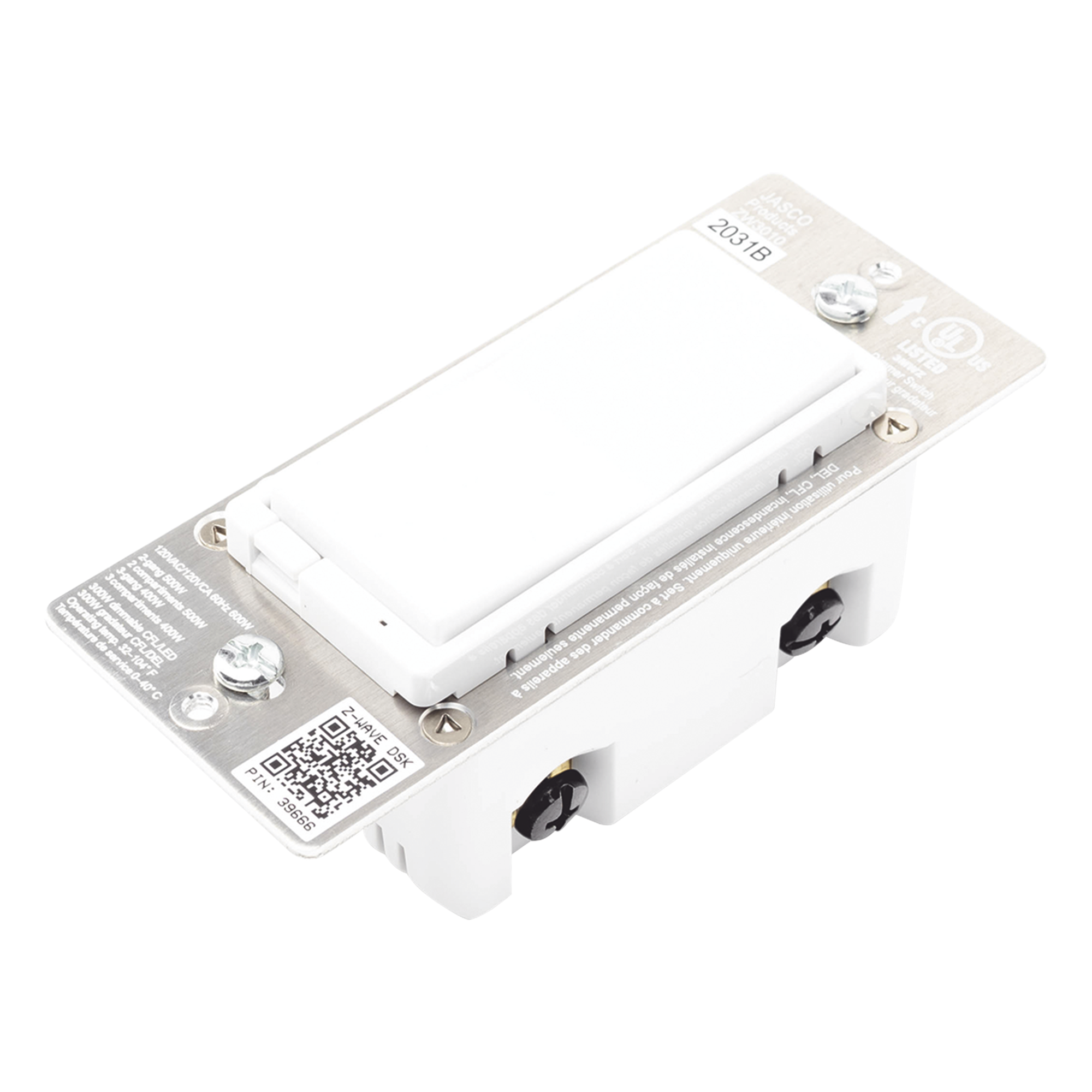 (ZWAVE) Dimmer, señal inalámbrica Z-WAVE, compatible con HUB HC7, C8, panel de alarma L5210, L7000, Total Connect. y Alarm.Com