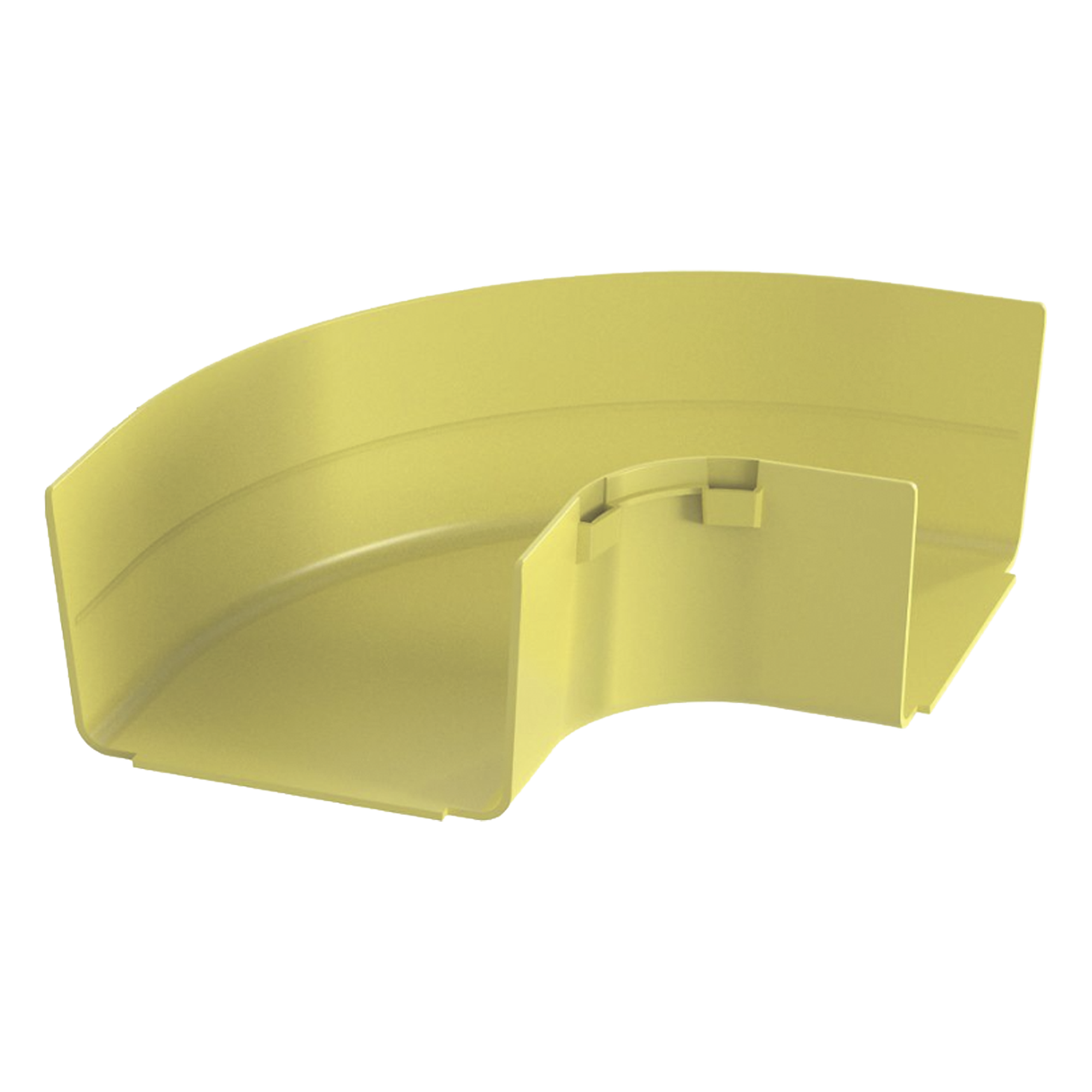 Ángulo Recto Horizontal / 90° / Para Canaleta 6x4 / Radio de Curvatura 50.8 mm / Color Amarillo / ABS 94V-0 — PANDUIT · SKU FRRA6X4LYL