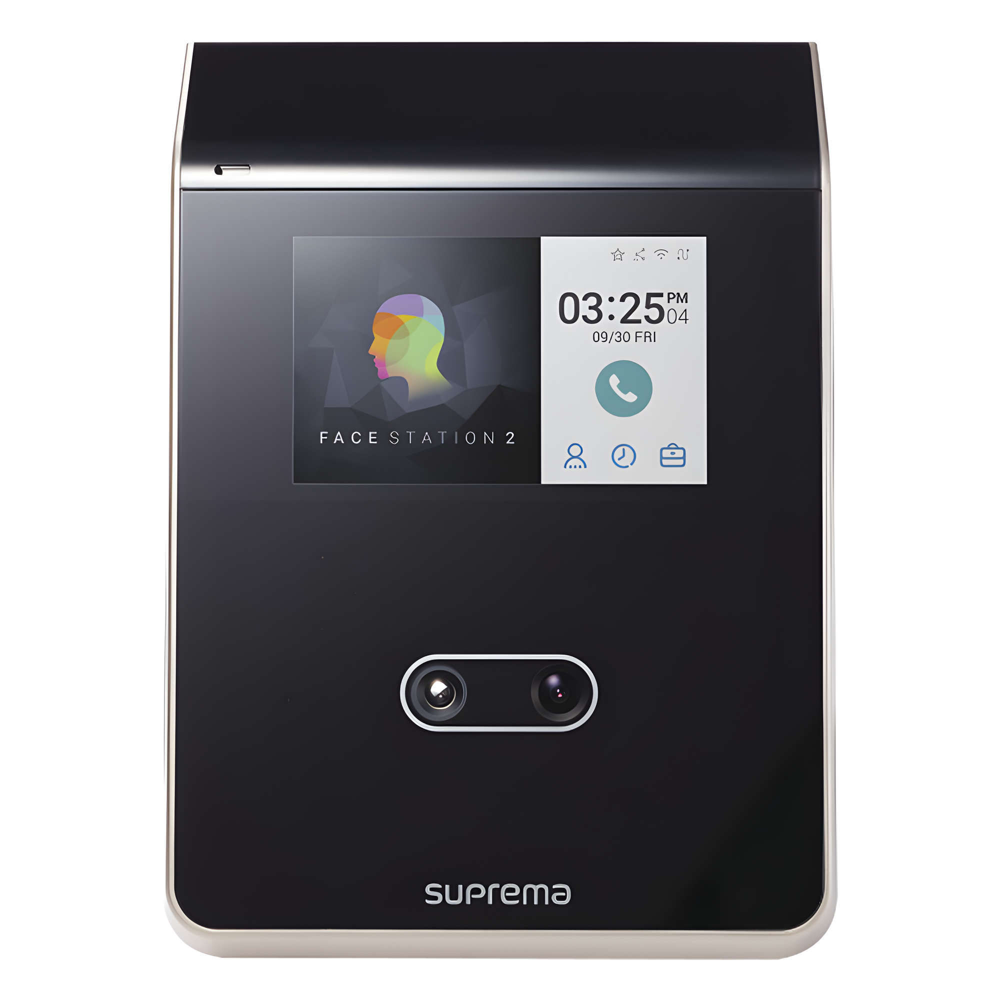 Lector Facial / Bluetooth / MultiClass SE / Dual RFID 125KHz EM HID Prox / 13.56MHz Mifare DesFire EV1 Felica iCLASS / 30,000 Usuarios / 4" Táctil — SUPREMA · SKU FS2-AWB