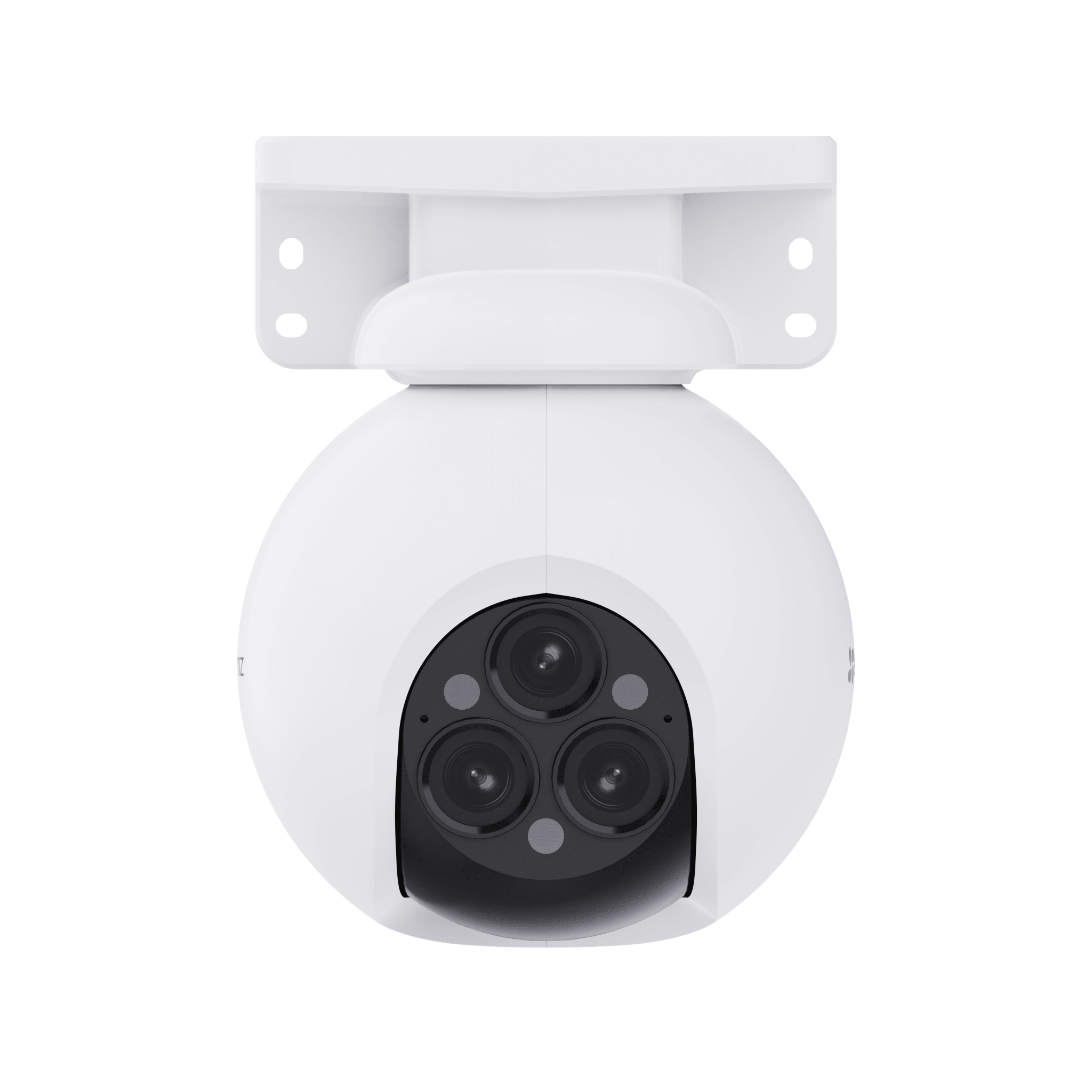 Cámara PT / Wi-Fi / Triple Lente / Panorámica 360° / Resolución 2k+ / Visión Nocturna a color  / IA Detección de Humanos y Vehiculos / Alarma con Sirena y Luz / IP67