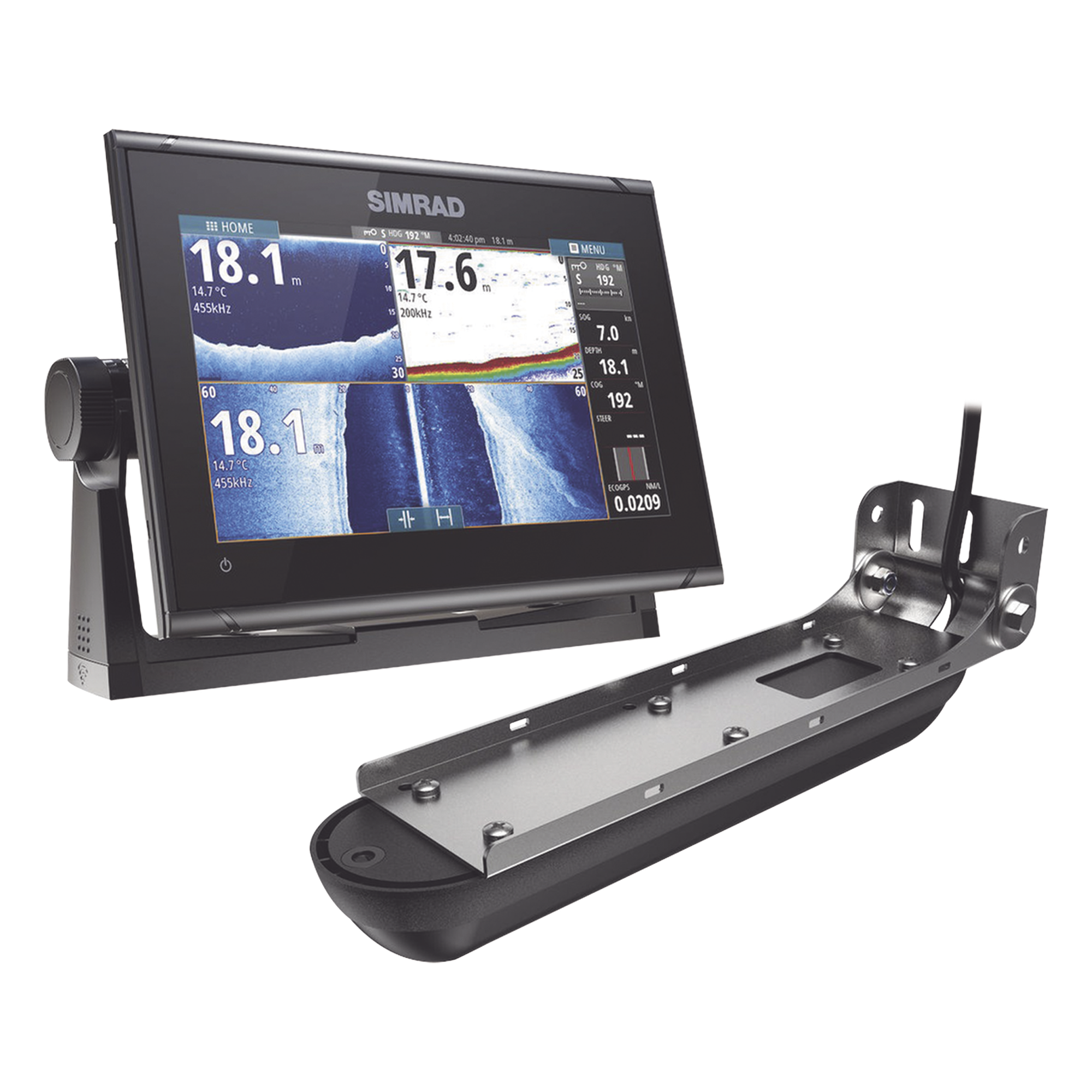 Kit de pantalla GO9 y transductor Active Imaging 3 en 1 — SIMRAD · SKU GO9KIT