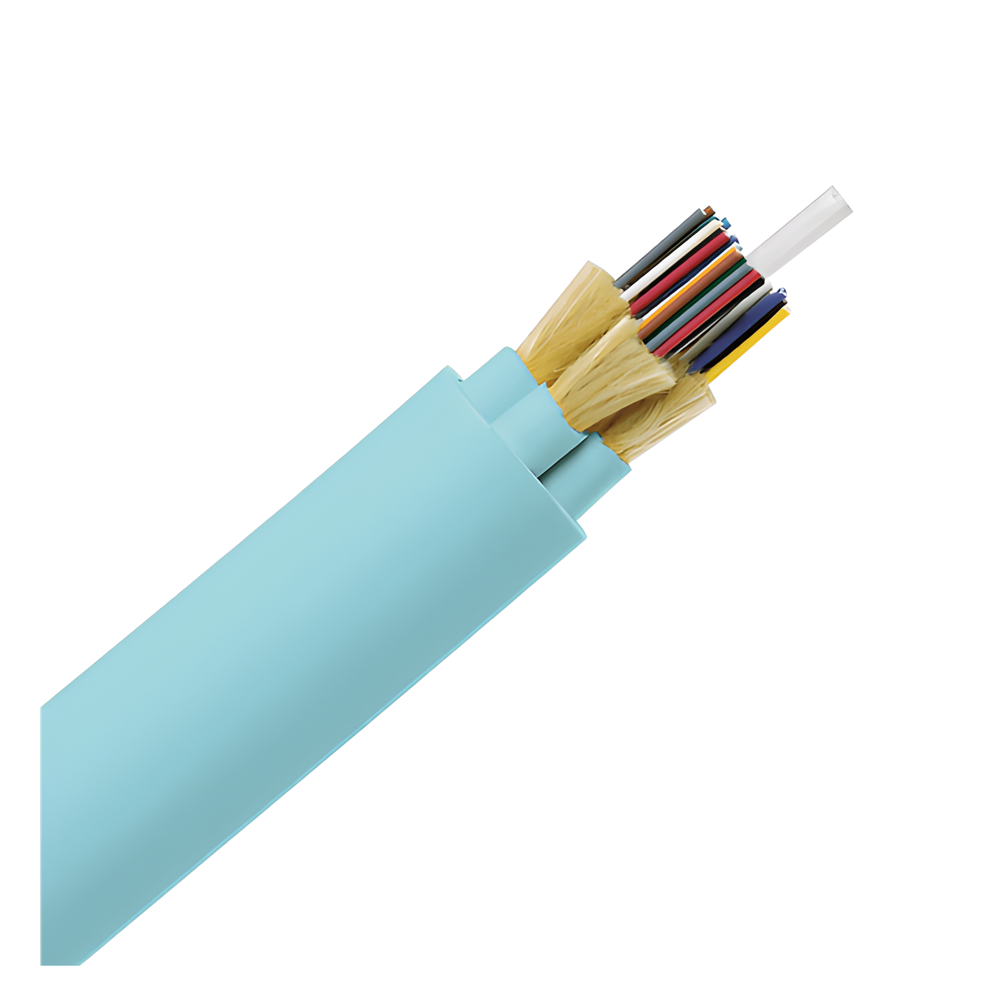 Cable de Fibra Óptica / 48 Hilos / Multimodo OM3 50/125 / Tight Buffer 900μm / OFNR Riser / No Conductiva / Precio Por Metro (3.28 pies) — PANDUIT · SKU FODRZ48Y