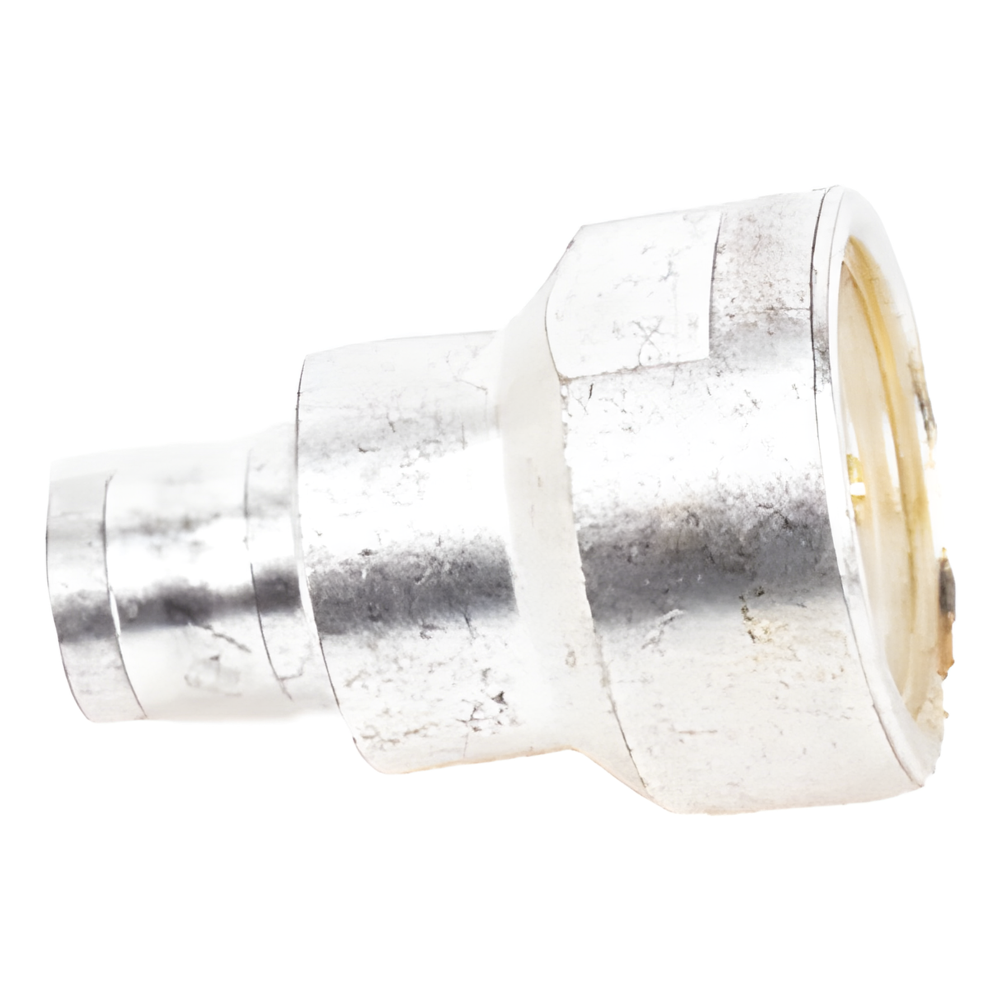 Adaptador Coaxial / Conector SMB Plug (Pin Hembra) / Bronce Plateado / Contactos Bañados en Oro / Dieléctrico de Teflón / Diseño Modular