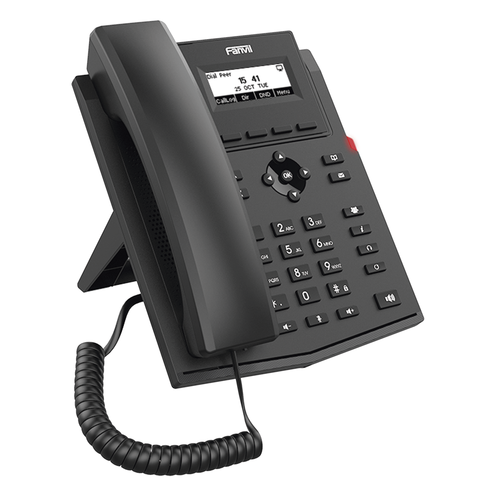 Teléfono IP / 2 Líneas SIP / Pantalla LCD 2.3" / Audio HD G.722 y Opus / Conferencia 6 Vías / PoE 802.3af / Puertos Ethernet Duales Gigabit / Soporte EHS