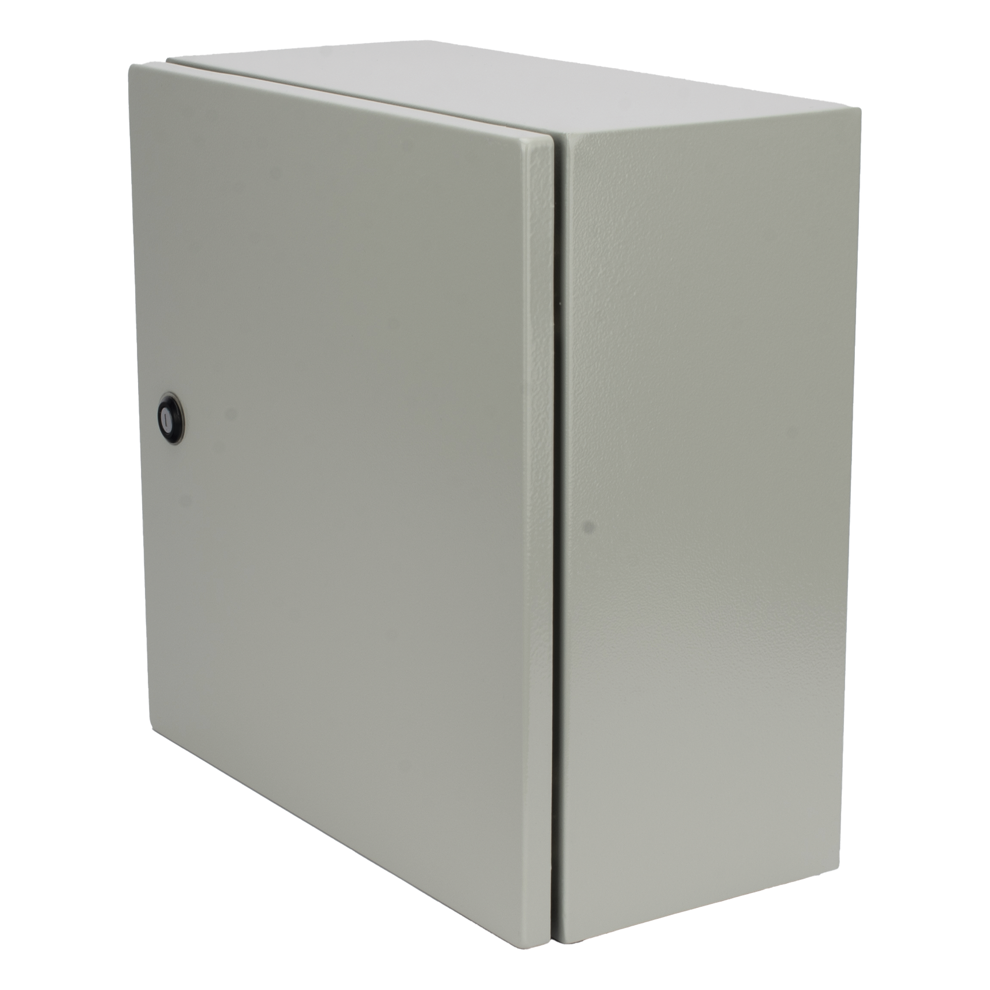 Gabinete IP66 / Acero IK10 / 400x400x200 mm / 15.7x15.7x7.9 in / Placa Trasera Galvanizada / Cerradura con Llave