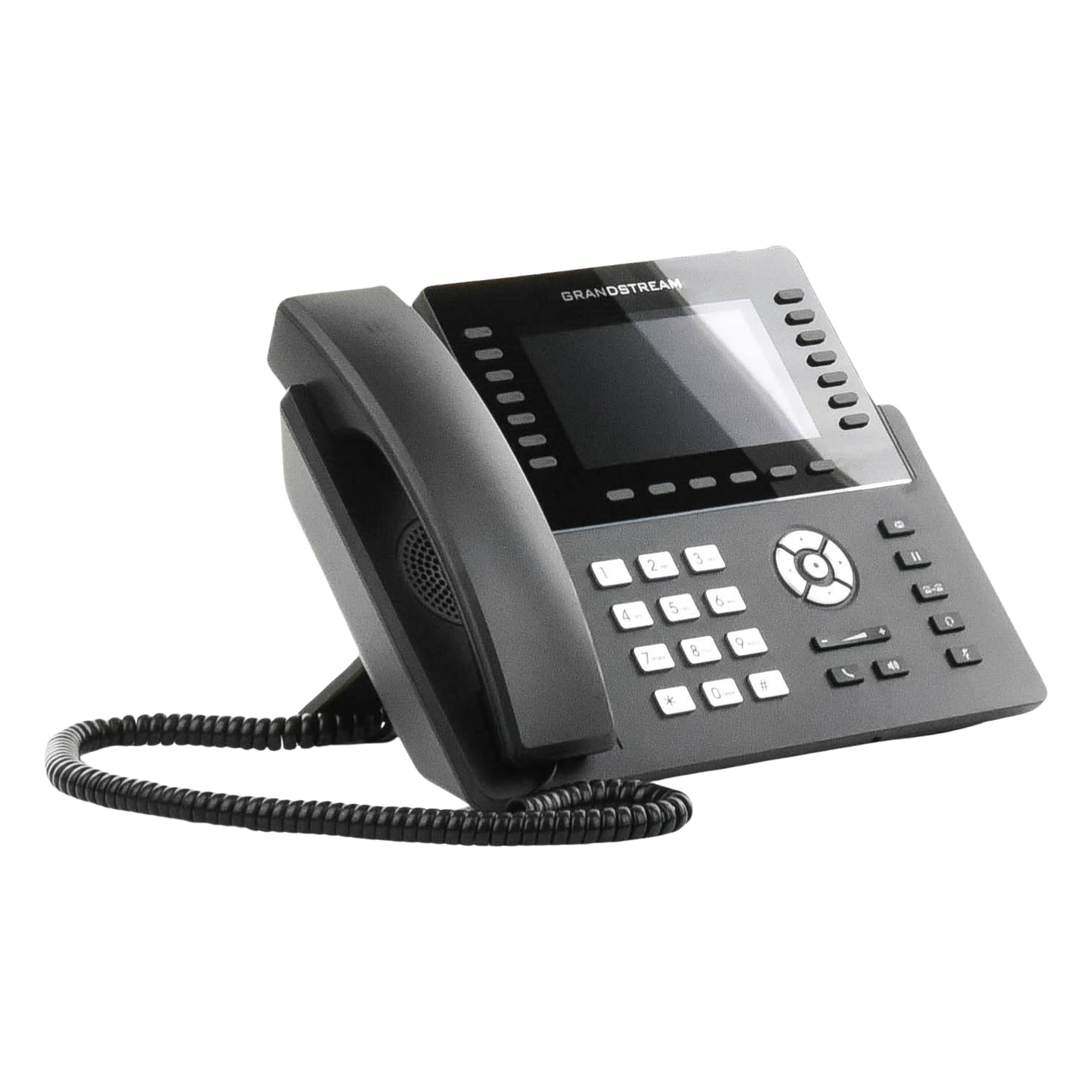 Teléfono IP Carrier-Grade / 14 Líneas SIP / 6 Cuentas / Wi-Fi Dual-Band 802.11ac / Pantalla LCD 5" / Puertos Gigabit / PoE / Audio Full HD Opus