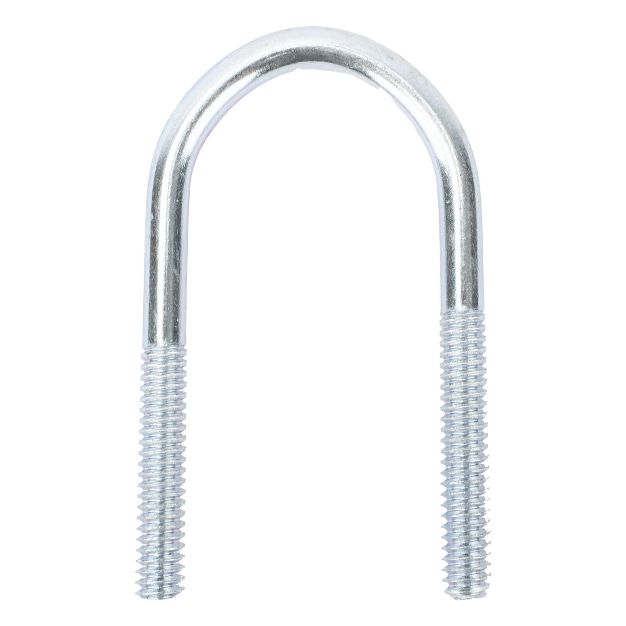 Abrazadera Tipo U / 1/2 Pulgada / Acabado Electro Zinc / Acero Tratado / Sin Tuercas Ni Arandelas — CHAROFIL · SKU CH-ABR-U-12