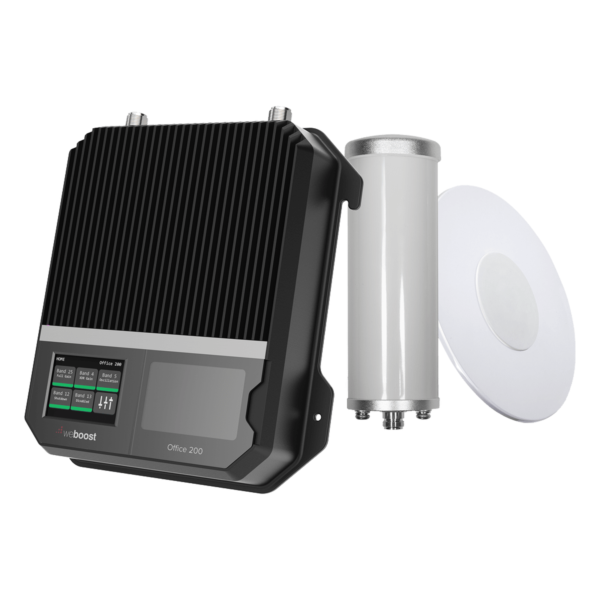 Amplificador de Señal Celular Empresarial / 2G 3G 4G VoLTE / Cobertura 1,600 m² (17,222 ft²) / 4 Antenas / Doble Enlace Ascendente / Diseño EE.UU. — WILSONPRO / WEBOOST · SKU 531-047