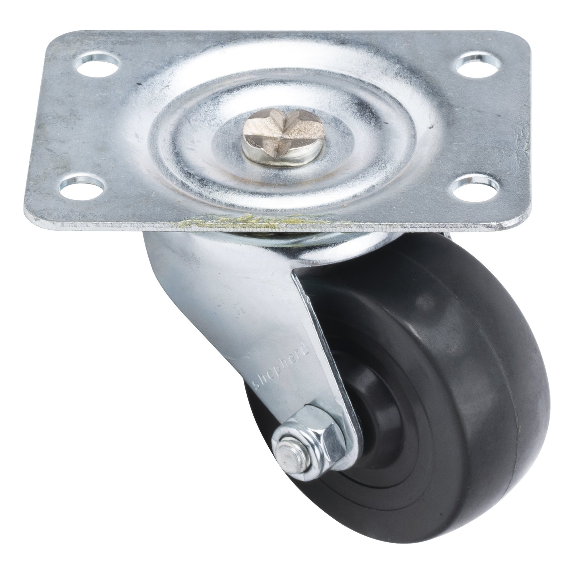 Kit de Ruedas Locas para Racks / 2.5 in (6.35 cm) / Carga 125 lb por Rueda / Base 3 7/8 x 2 3/4 in (9.8 x 7 cm) / Altura 3.25 in (8.25 cm)