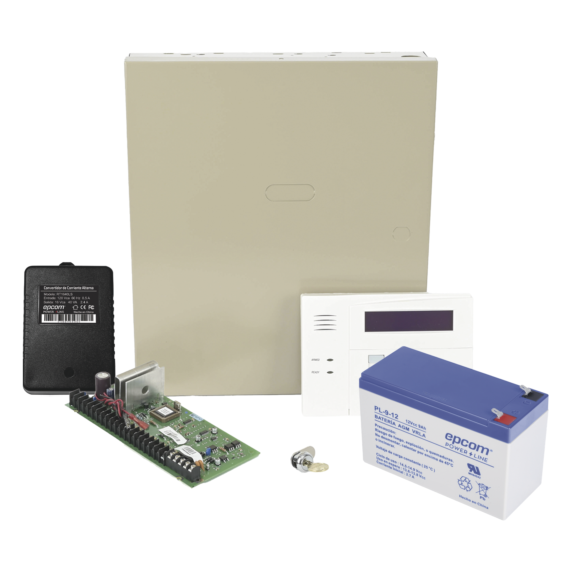 Kit de Panel de Alarma / 48 Zonas / 3 Particiones / Teclado Alfanumérico con Receptor Inalámbrico / Batería de Respaldo 12V 9Ah / Gabinete Metálico — HONEYWELL HOME RESIDEO · SKU VISTA48LANTB8AH/6160RF