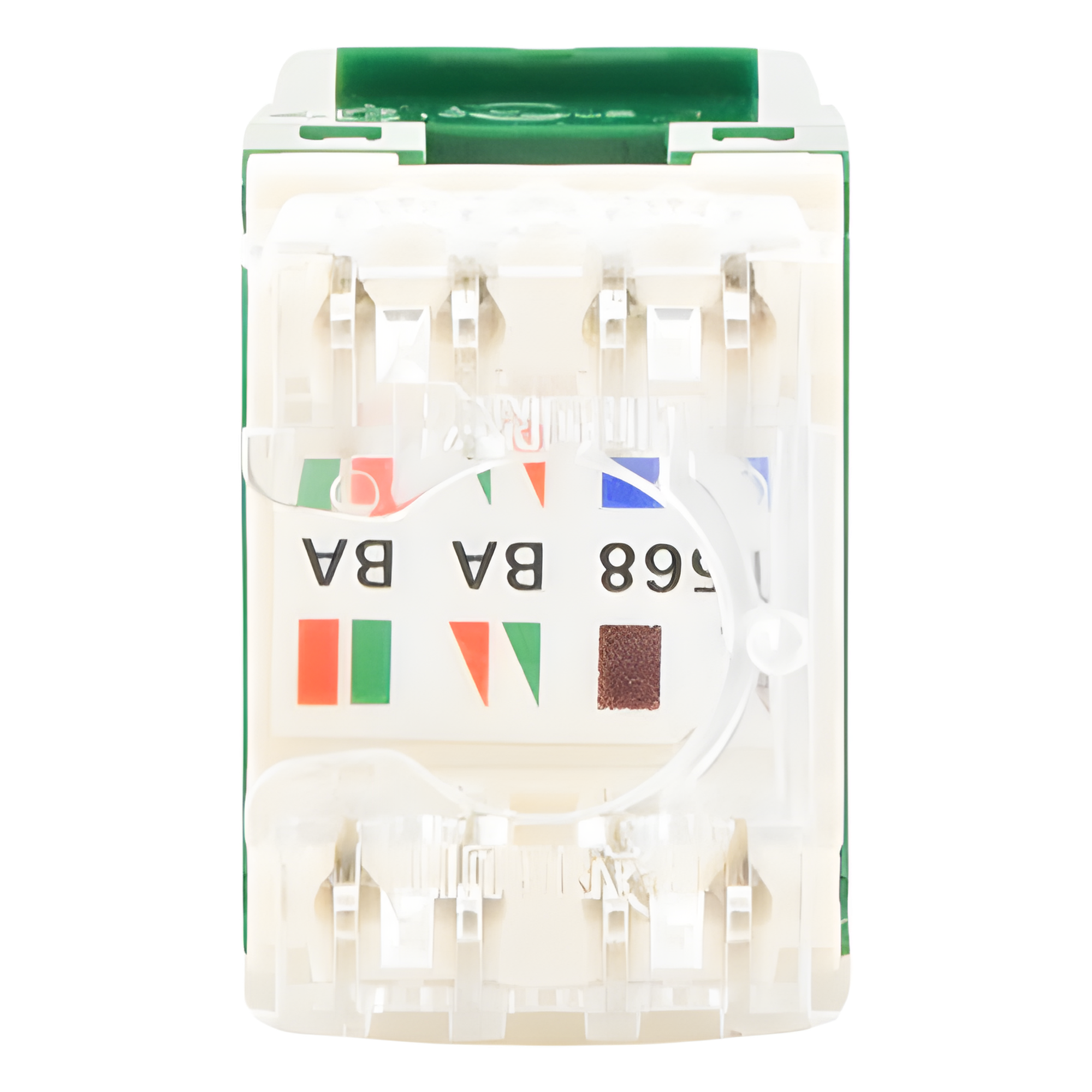 Conector Jack / Cat 6 / Keystone / 110 Impacto / 8P8C / Verde