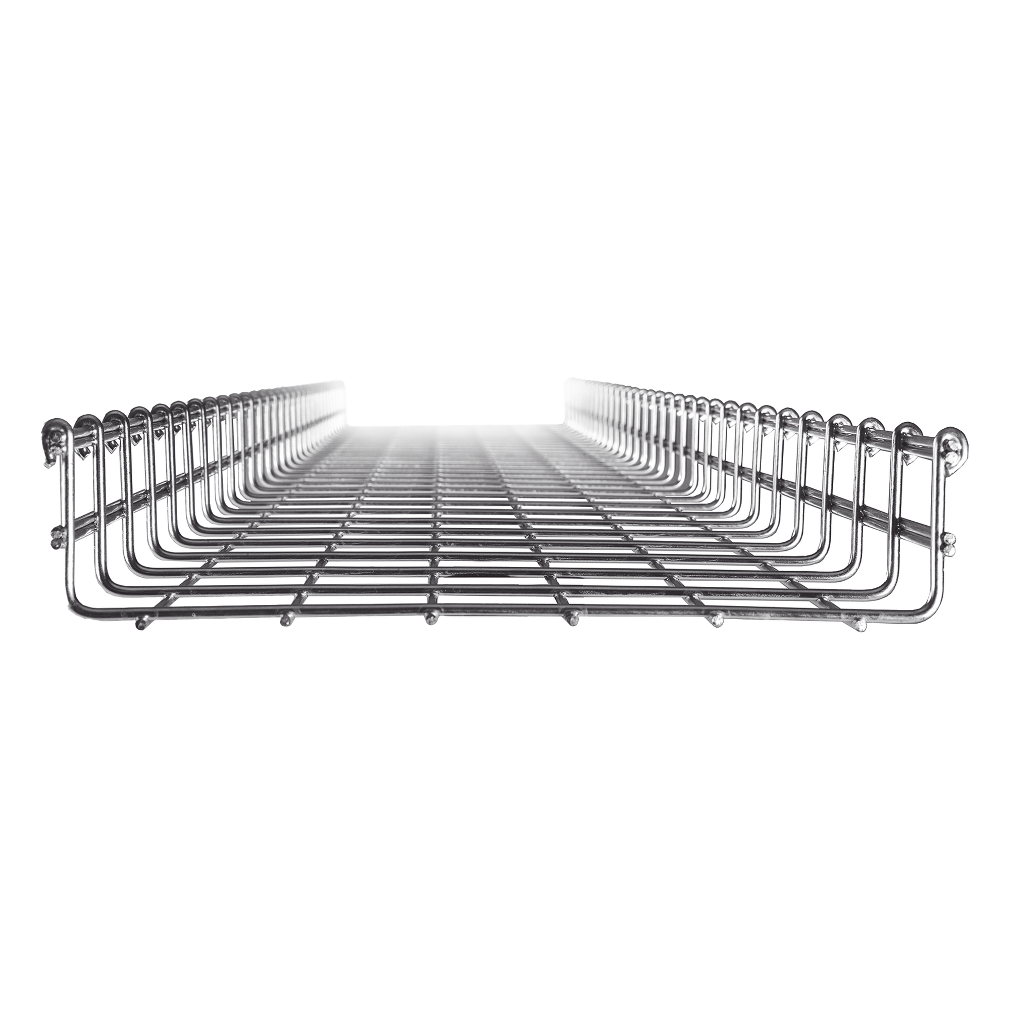 Charola Tipo Malla / Ancho 300 mm (11.8 in) / Peralte 66 mm / Tramo 3 m (9.84 ft) / Electro Zinc / 315 Cables Cat6 — CHAROFIL · SKU MG-50-435EZ