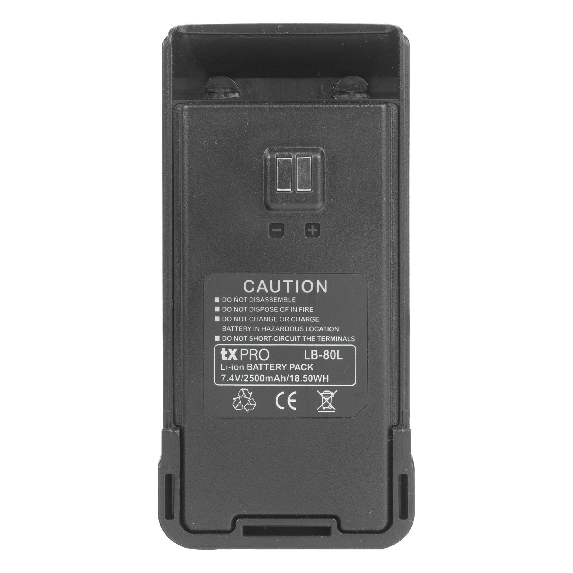 Batería Li-Ion / 2500 mAh / 7.4V / Carga 5-6 h / Compatible TX-500/600 — TXPRO · SKU LB80L