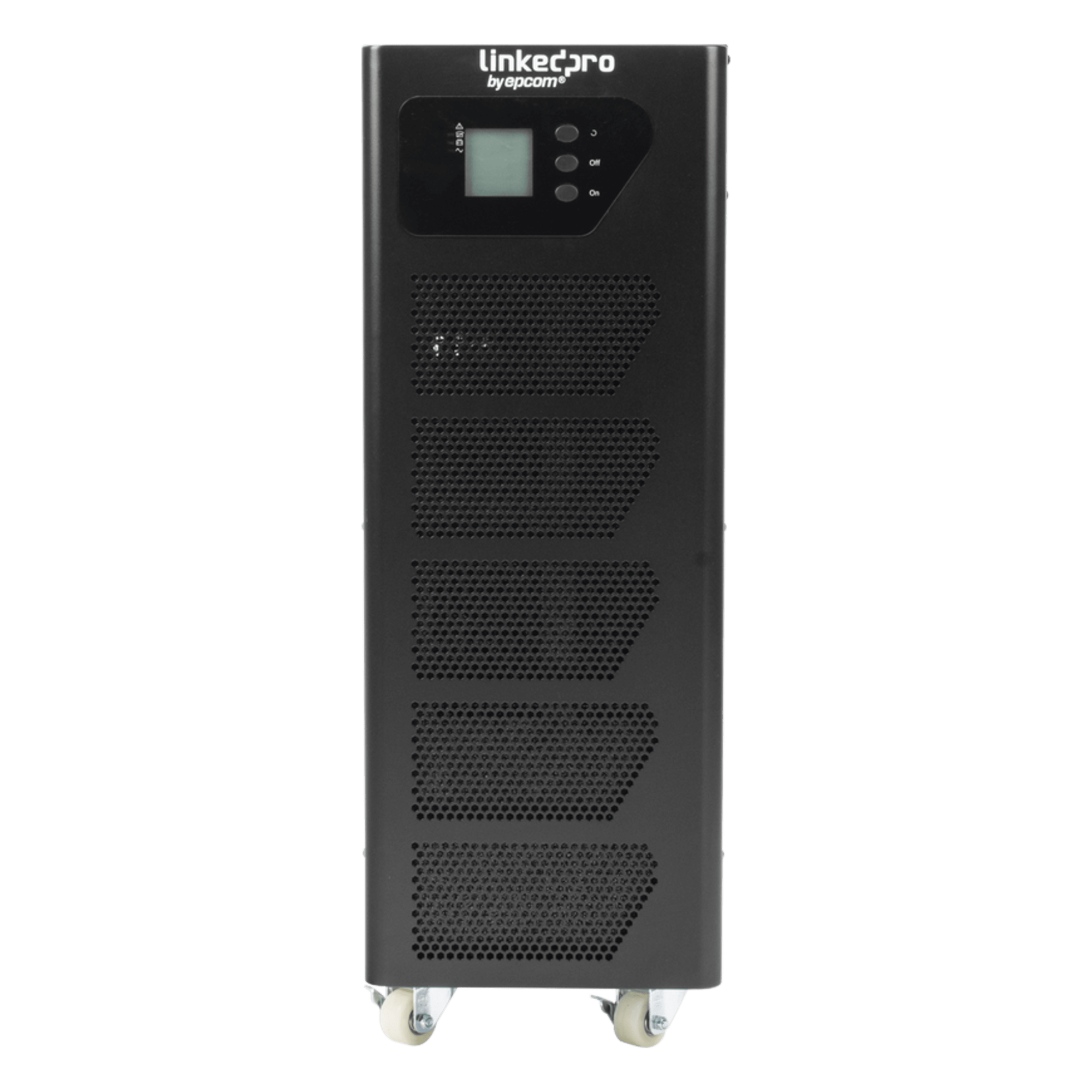 UPS Online Doble Conversión / 6000 VA / Entrada 200 - 240 Vac / Fase Dividida 120V/120V + N / Paralelismo 4 Unidades / Pantalla LCD Táctil 7" / Sin Baterías — LINKEDPRO BY EPCOM · SKU LP6KSPT