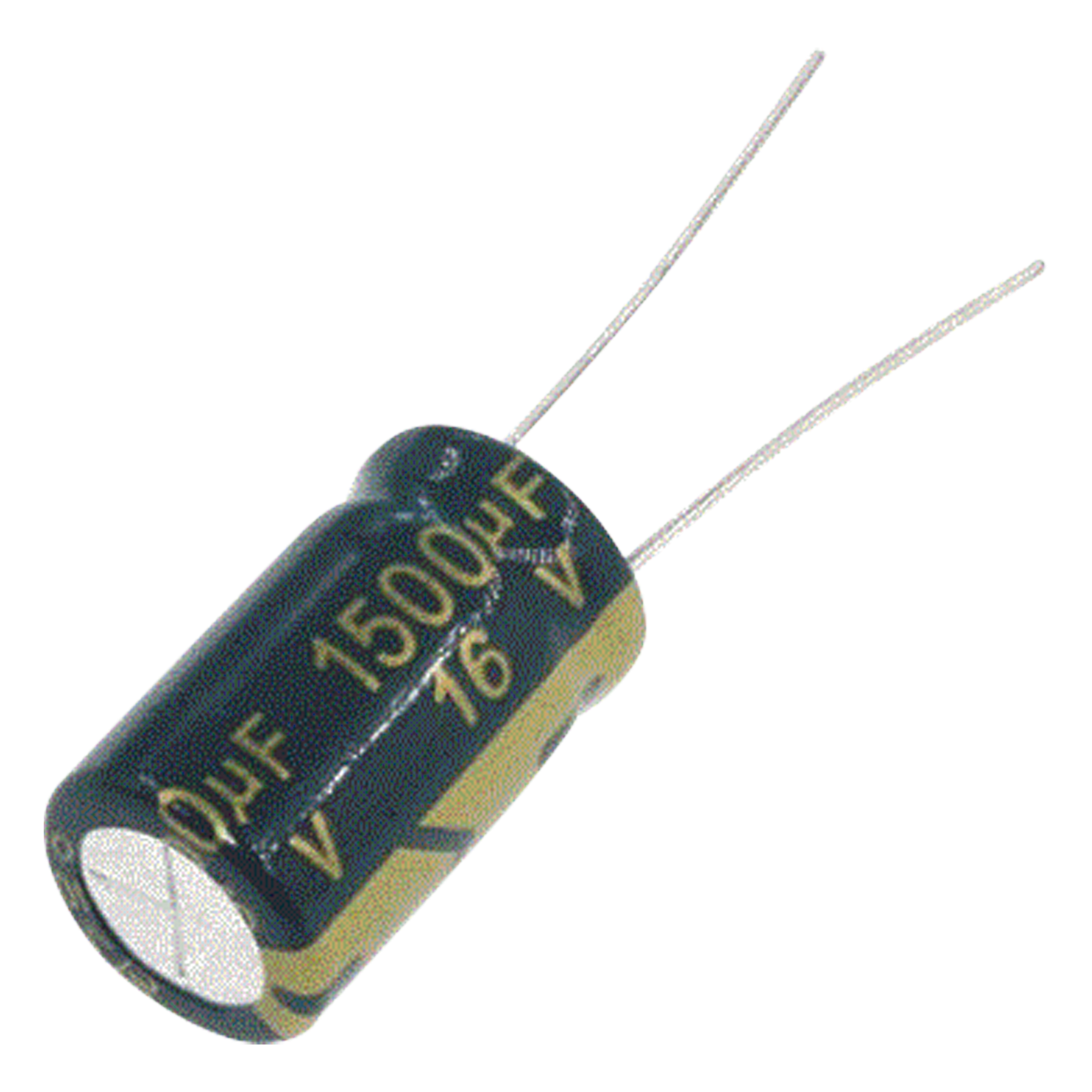 Capacitor Electrolítico / 1500 µF / 16 Vcc / Radial / 105 °C / 10 x 20 mm — SYSCOM PARTS · SKU 1500MF0016V