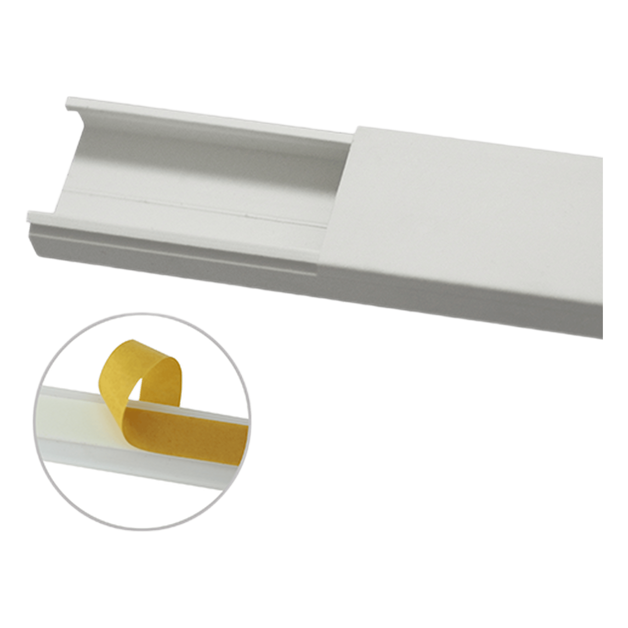 Canaleta para Cableado / 35 x 17 mm / 6 pies (1.83 m) / Sin División / PVC Rígido / Adhesivo Integrado — THORSMAN · SKU TMK-1735-SD-CC