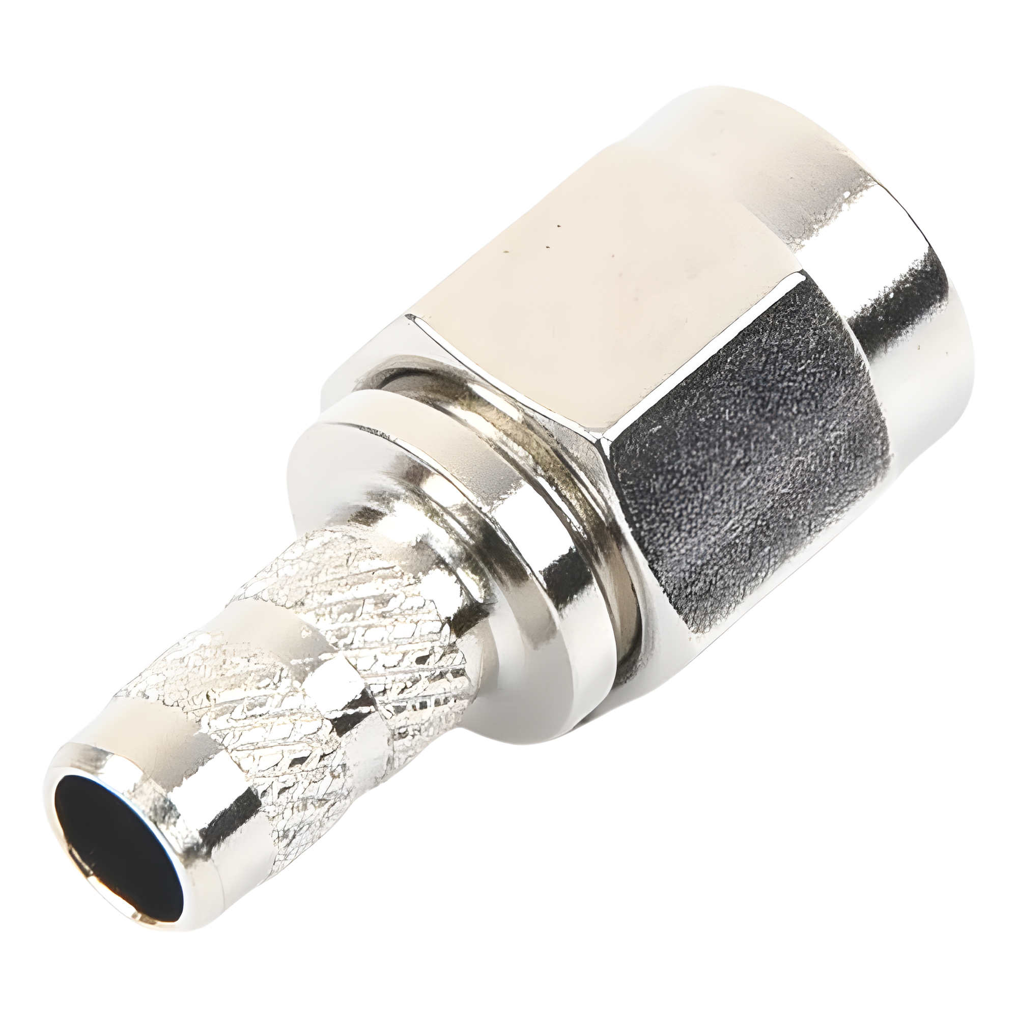 Conector RF SMA Macho / Anillo Plegable / 50 Ω / 12.4 GHz / RG-58/U LMR-195 / Teflón PTFE