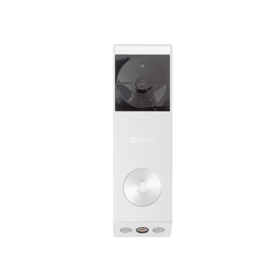 Doorbell de Batería Recargable con Transformador de 5Vcc o Panel Solar (Incluye Panel) / 3 megapíxel / Doble Lente / Protección IP65 / Audio de Dos Vías