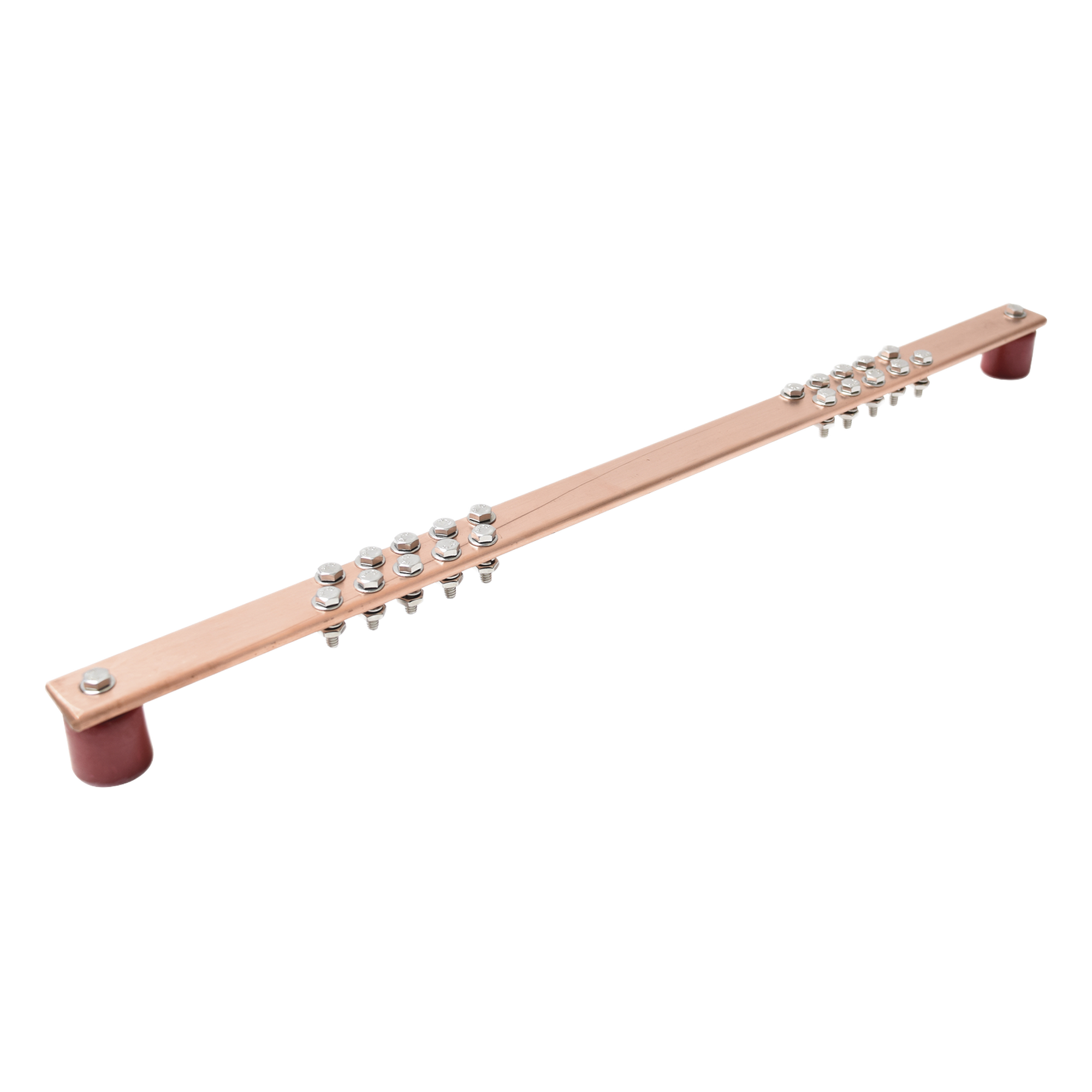 Barra de Unión de Tierra / Montaje Rack 19" / 550 A / 20 Conexiones 3/16" / Tornillería Incluida — TOTAL GROUND · SKU TG-BUE-RACK