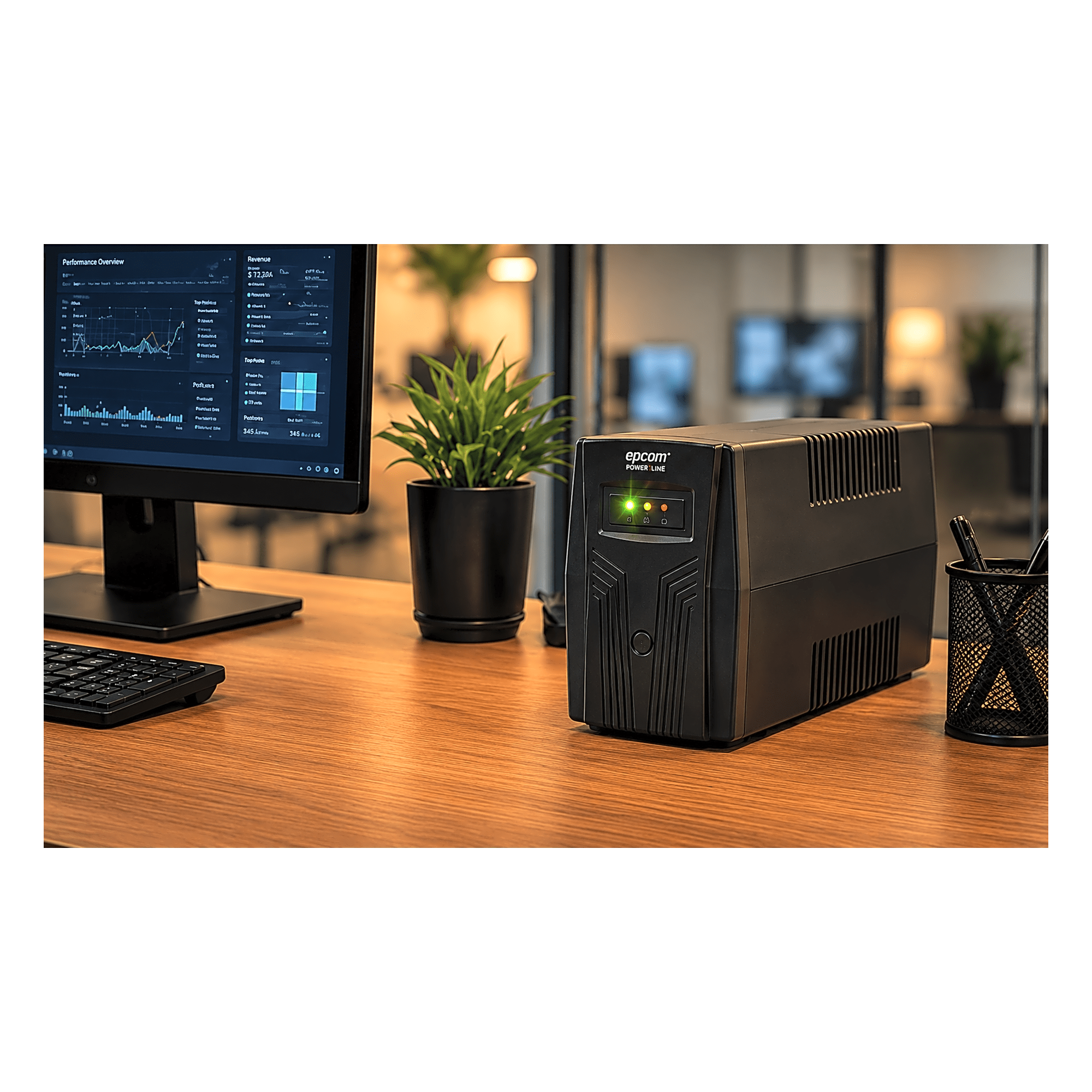 UPS de 1,000VA/600W / Topología Línea Interactiva / Entrada y Salida 120 Vca / Clavija NEMA 5-15P / 6 Tomas NEMA 5-15R 