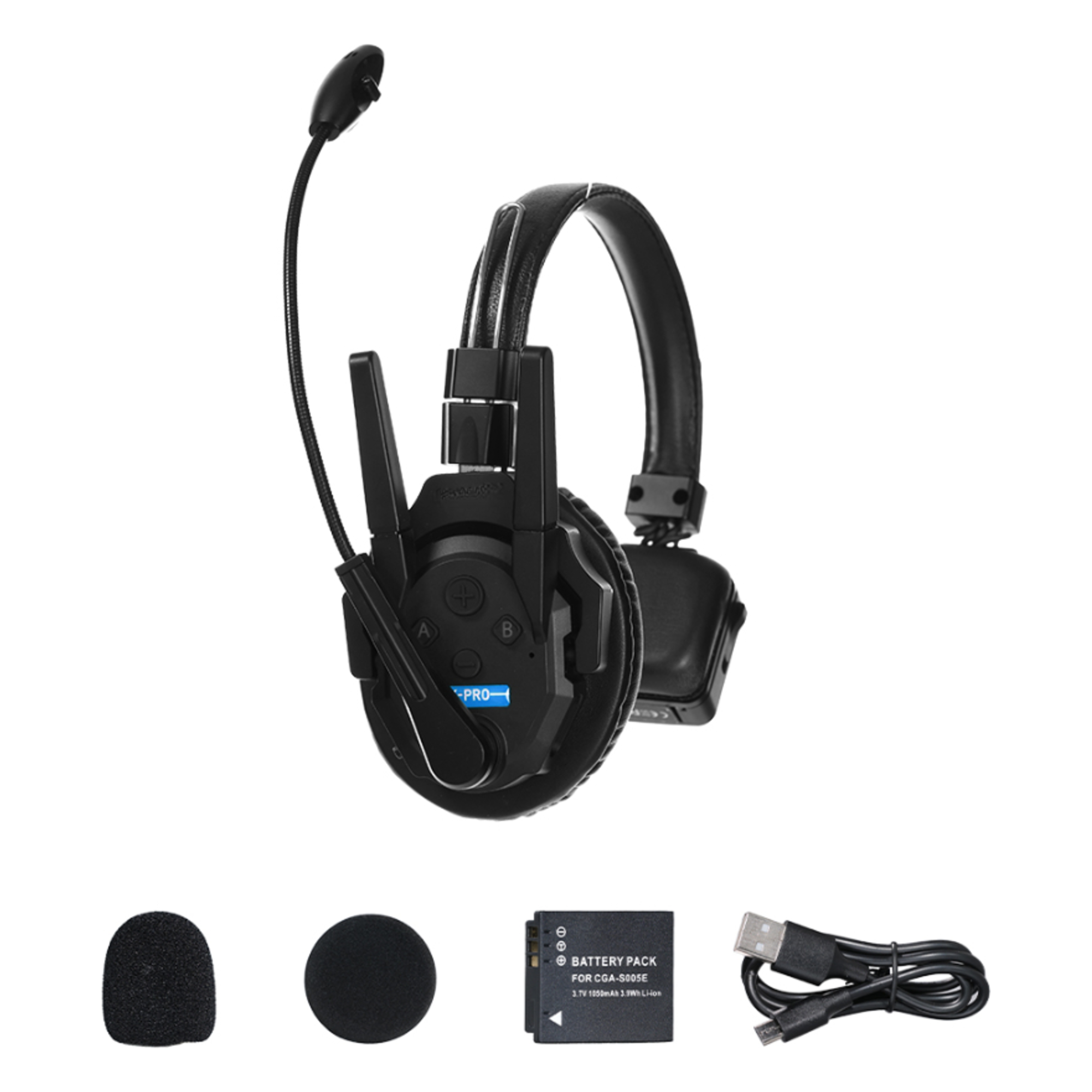 Intercomunicador Inalámbrico / Full-Duplex / Alcance 500 m (1640 ft) / Hasta 13 Unidades / Latencia 80 ms / AEC 2.0 / Batería 24 Hrs / USB-C
