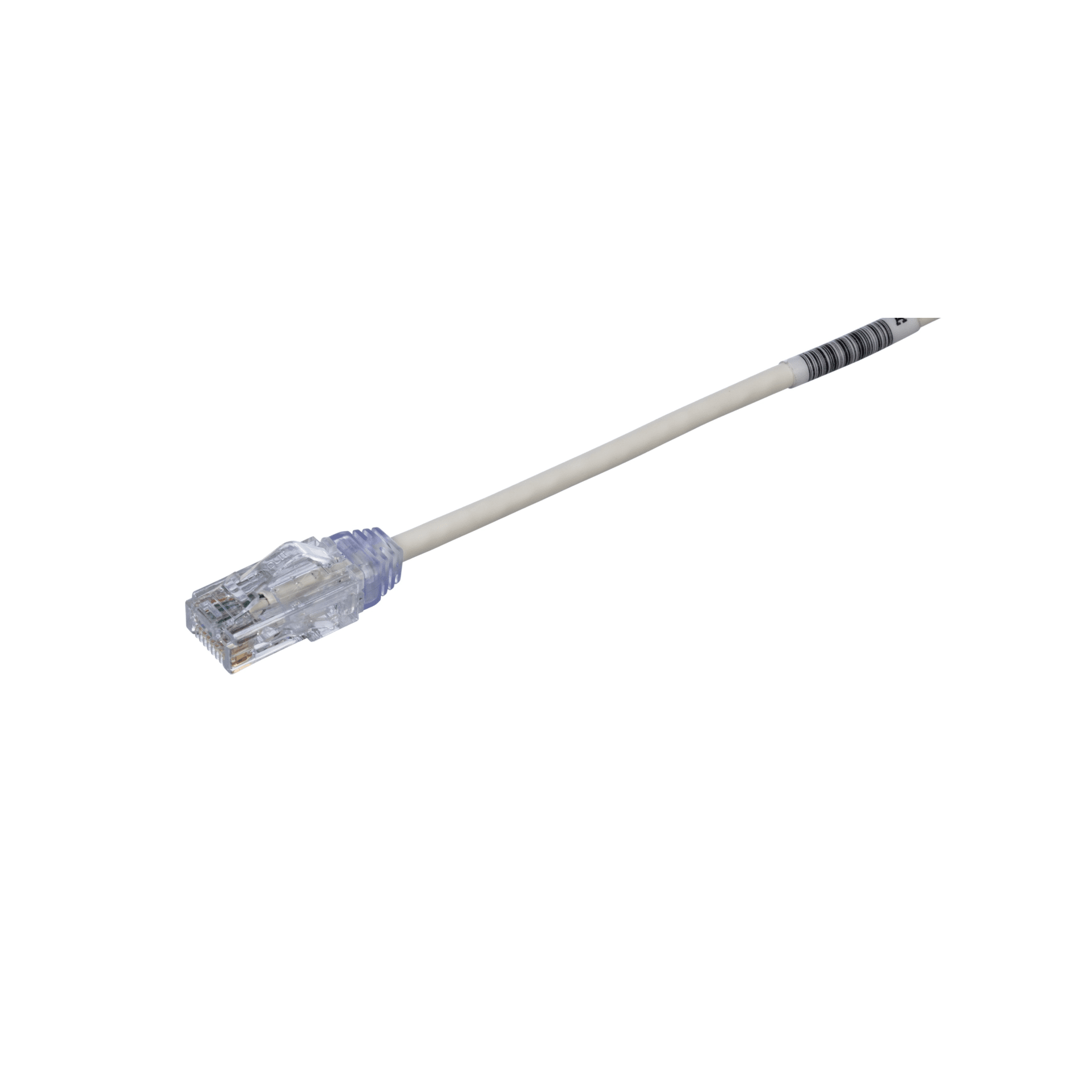 Cable de Parcheo TX6, UTP Cat6, Diámetro Reducido (28AWG), Color Blanco Mate, 4.57 Metros (15 Pies)