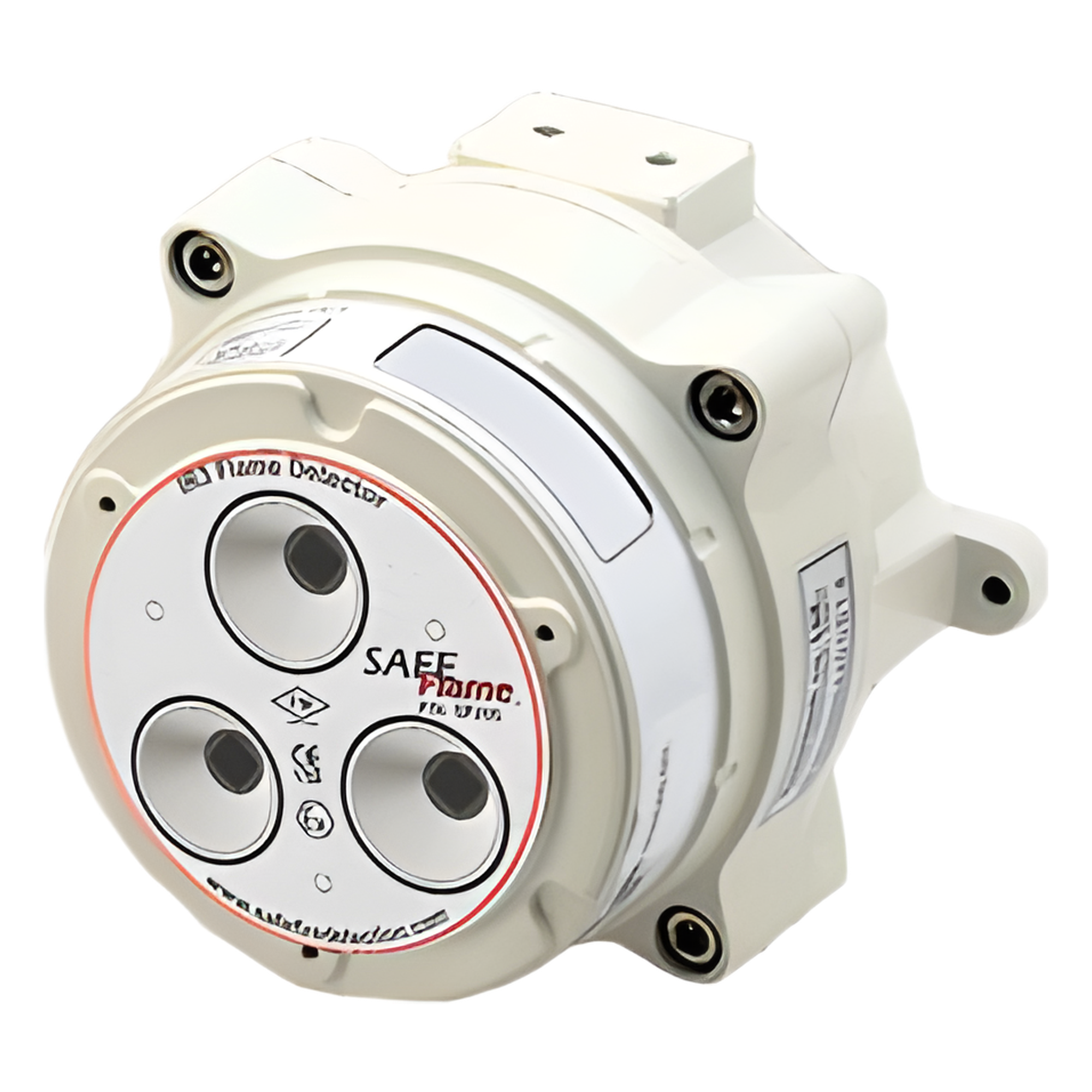 Detector de Flama IR3 / Alcance 60 m (196.9 ft) / Campo Visual 90° / IP67 / Rango -40°C a 75°C / Alimentación 24 VDC — SAFE FIRE DETECTION INC. · SKU SF-200A
