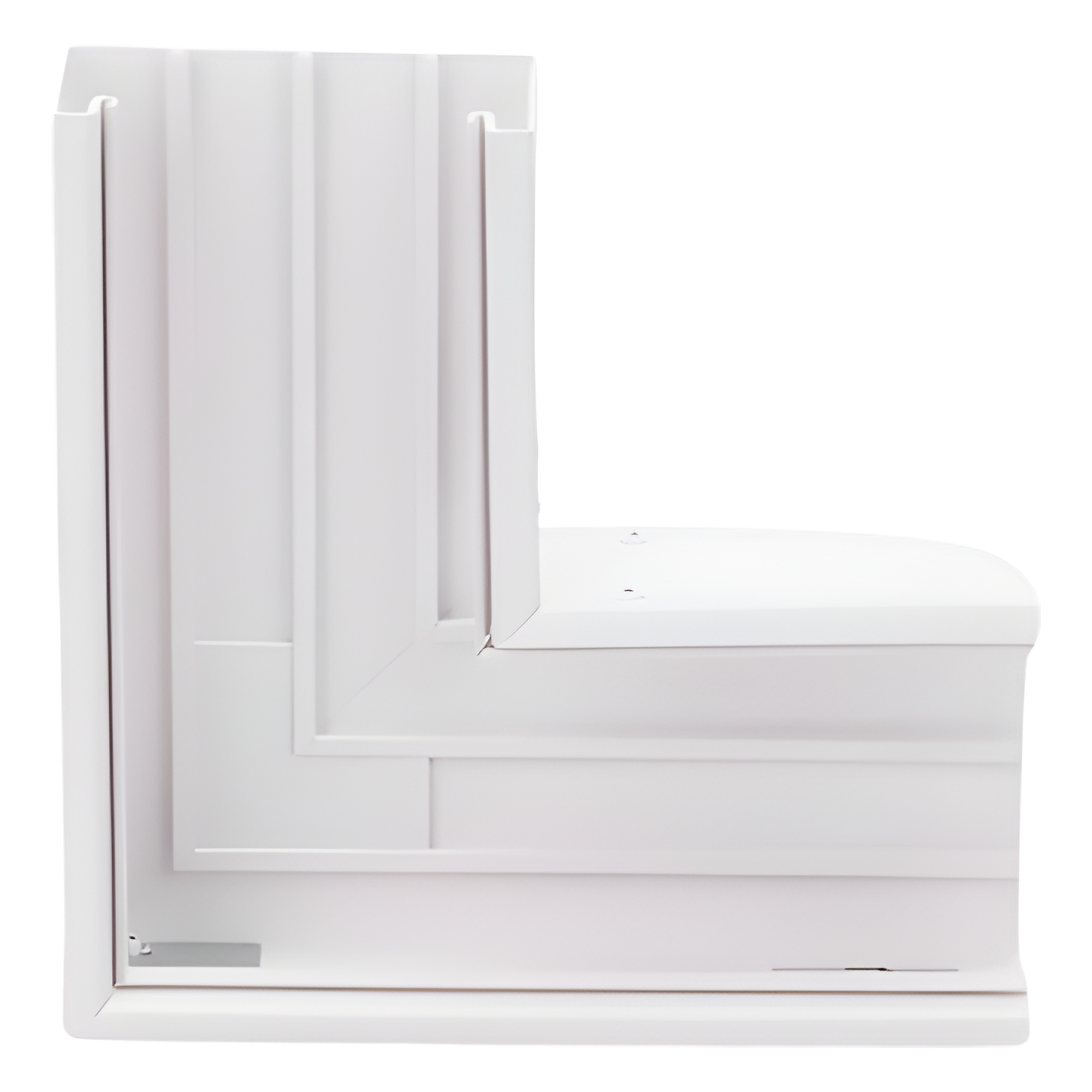 Sección en "L" color blanco de PVC auto extinguible,  para canaleta TEK100 (5576-12100)