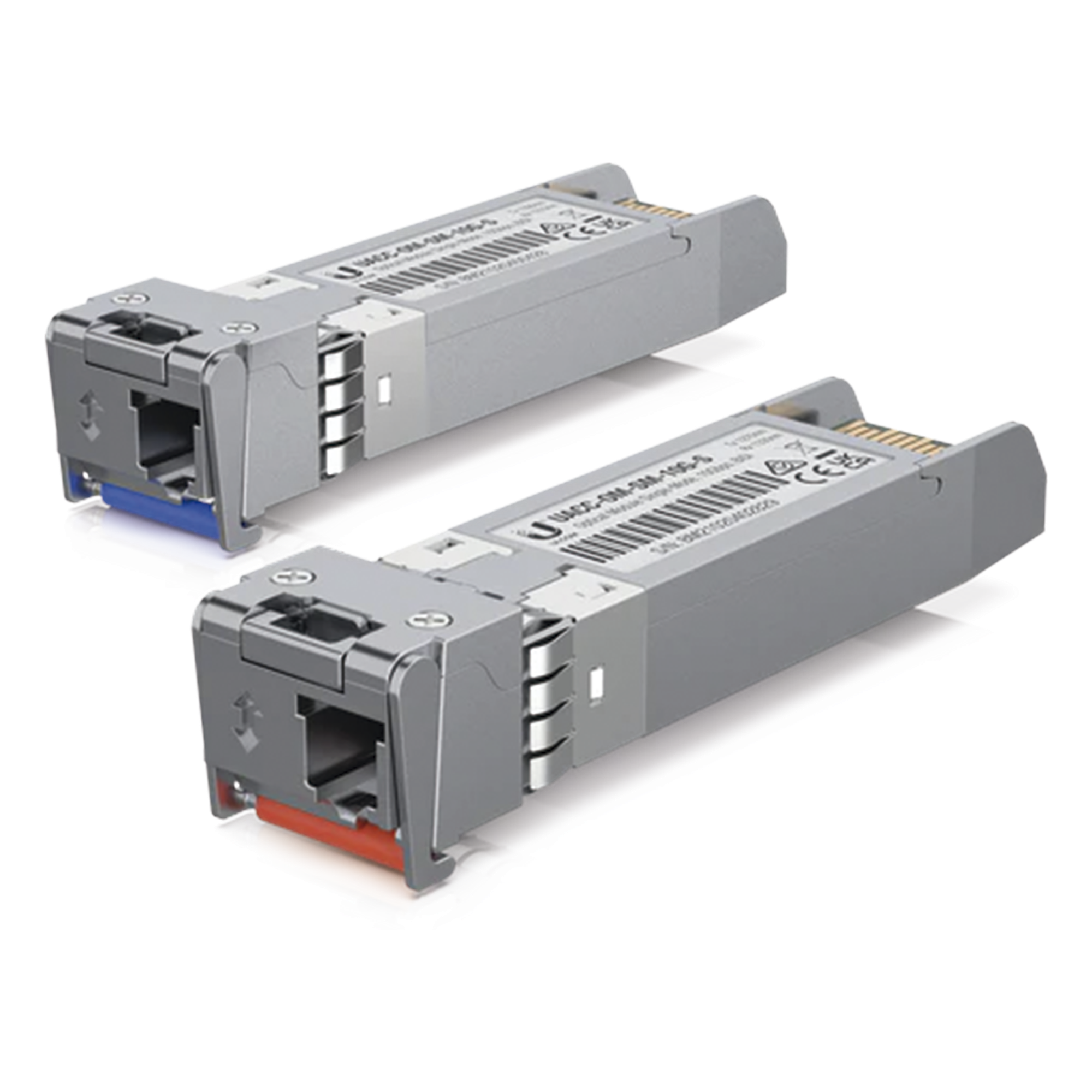 Transceptor SFP+ / 10 Gbps / Fibra Monomodo / Alcance 10 km (32,808 ft) / Bidi LC / Rango Térmico 0°C a 70°C — UBIQUITI · SKU UACC-OM-SM-10G-S-2