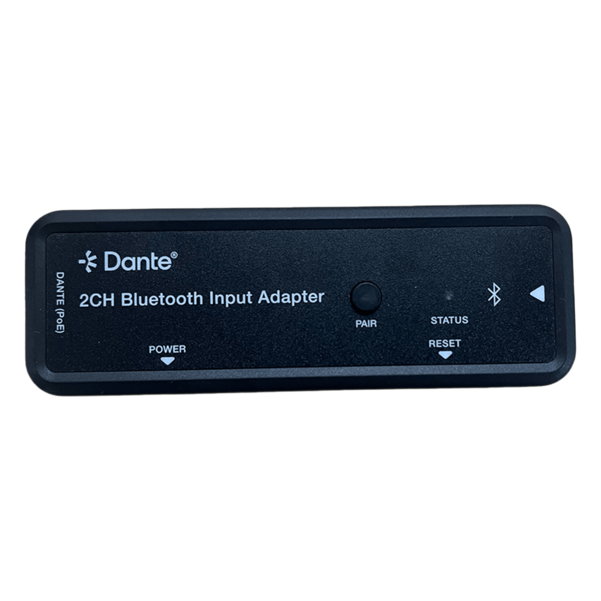 Extensor de Audio Dante® 2CH Bluetooth Input Adapter | Entrada Bluetooth 2 Canales | Salida Dante® Digital | Latencia Configurable 1-5 ms | Compatible HDMI 1.4 | HDCP 1.4 | PoE IEEE802.3af | Distancia de Transmisión 100 m