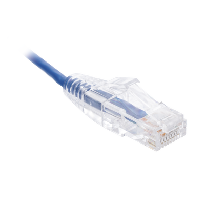 Cable de Parcheo Slim UTP Cat6 - 1.5 Metros (4.92 Pies) Azul Diámetro Reducido (28 AWG)