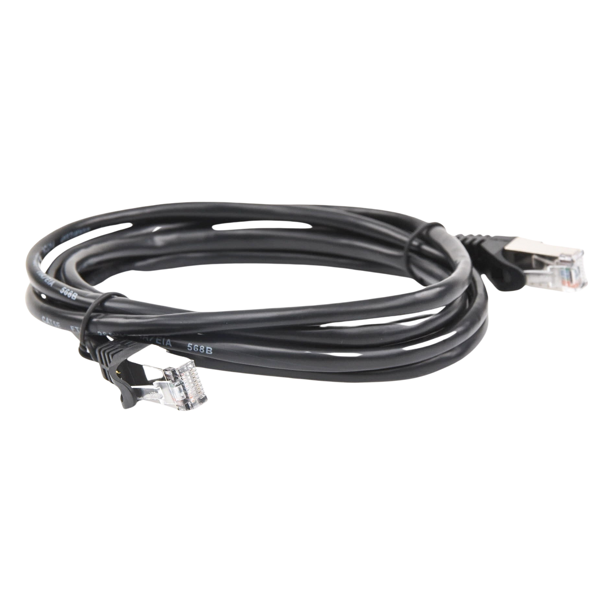 Cable de Parcheo FTP / Cat5e / 2.0 m (6.56 ft) / Blindado / RJ45 / Negro