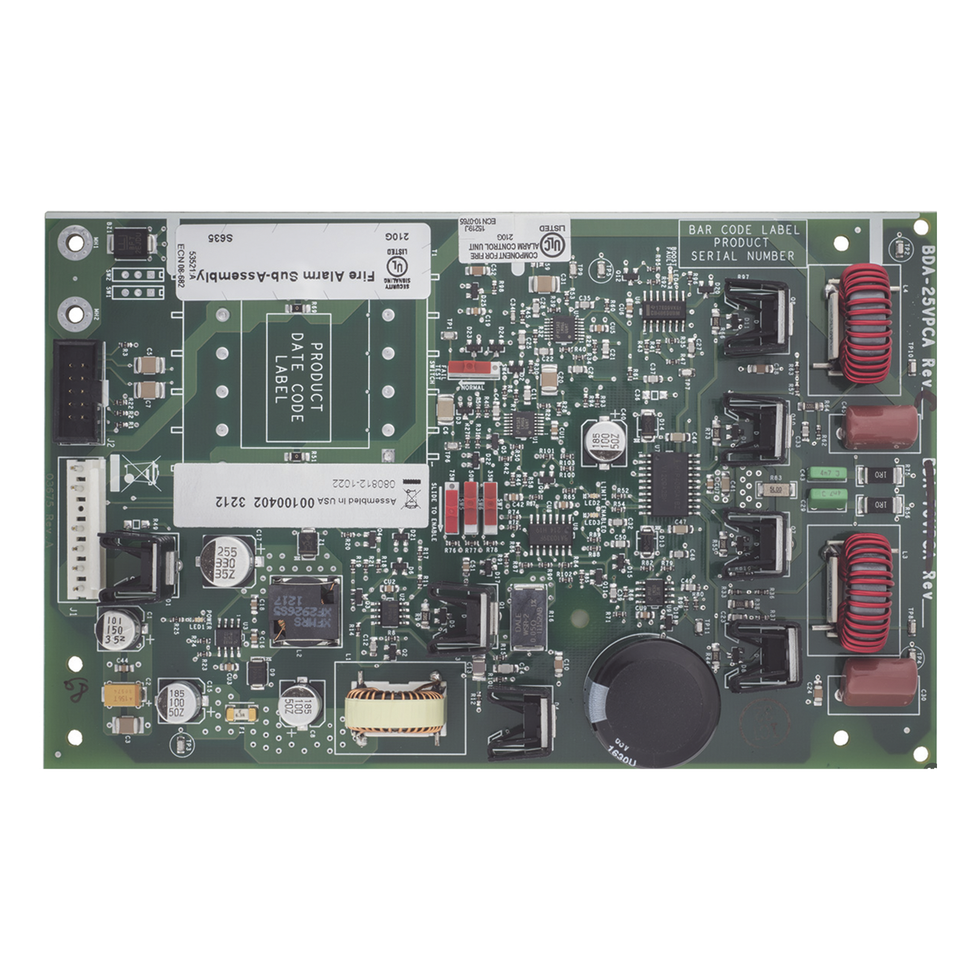 Amplificador Digital de Respaldo / 70 VRMS / 50 W o 35 W / Montaje Directo DAX/DAA2 / Alta Impedancia — NOTIFIER · SKU BDA-70V