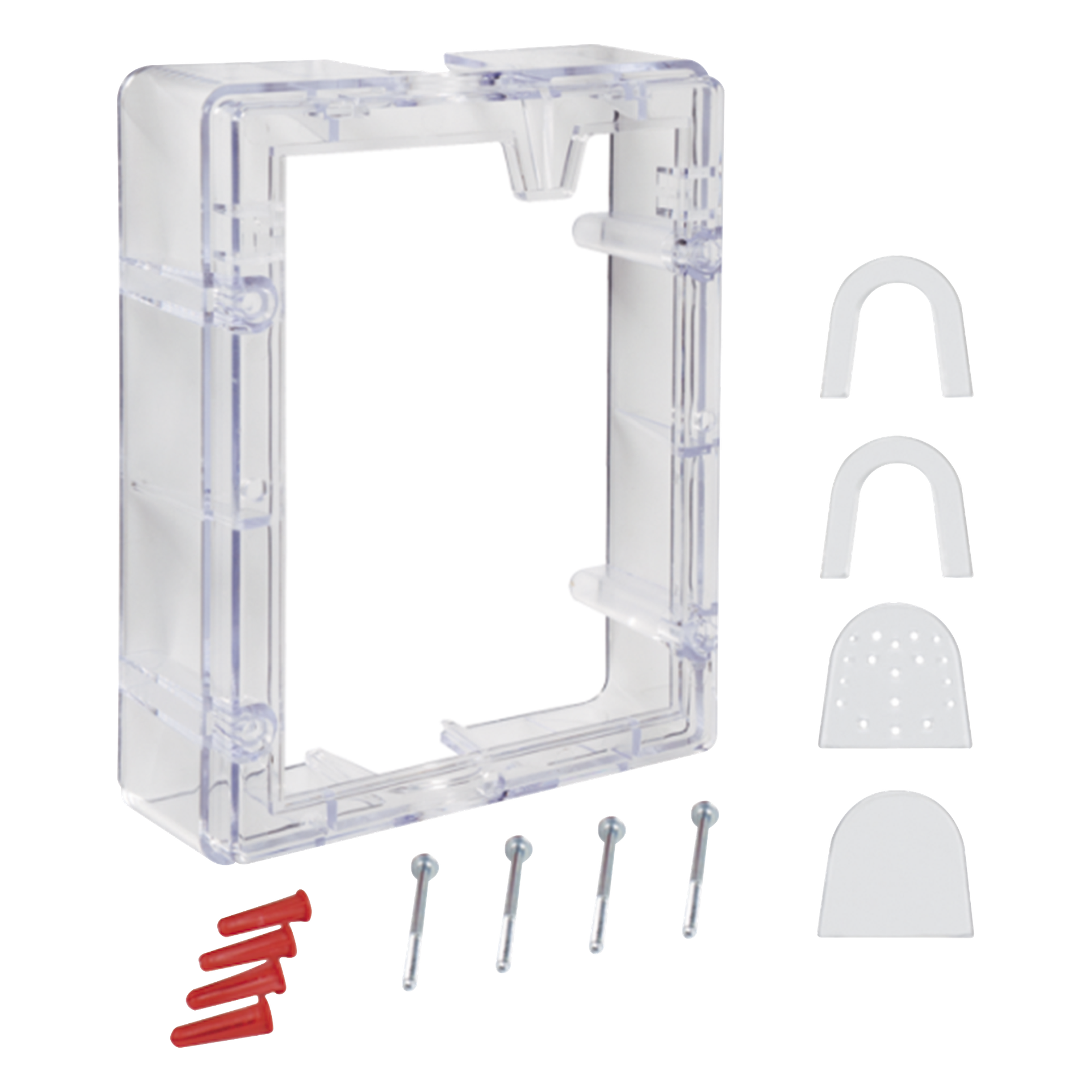 Espaciador de Conducto / 2 in (50.8 mm) Profundidad Adicional / Conducto Rígido 1/2" o 3/4" / Diseño Transparente con Marco / Uso Interior — STI · SKU STI-3100