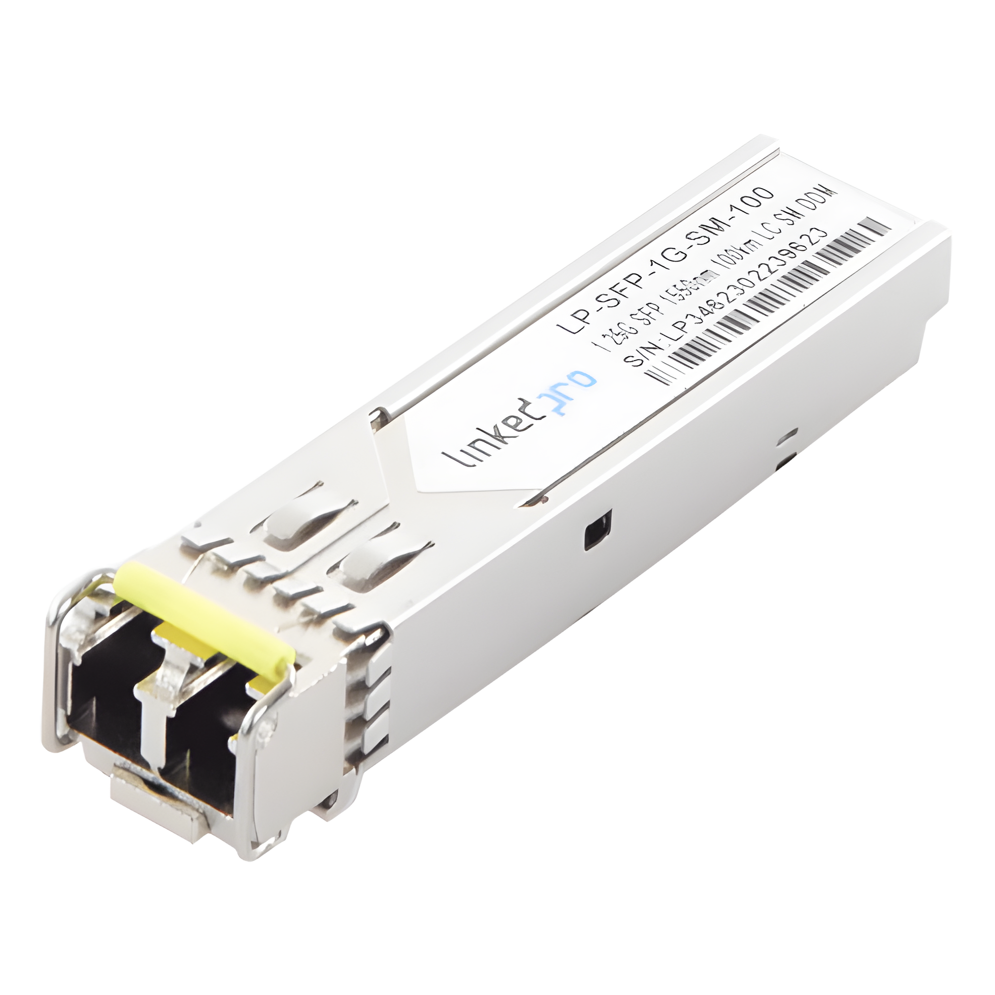 Transceptor SFP / 1.25 Gbps / Monomodo 1550 nm / LC/UPC Dúplex / DDM / Alcance 100 km (62.1 mi) — LINKEDPRO BY EPCOM · SKU LP-SFP-1G-SM-100